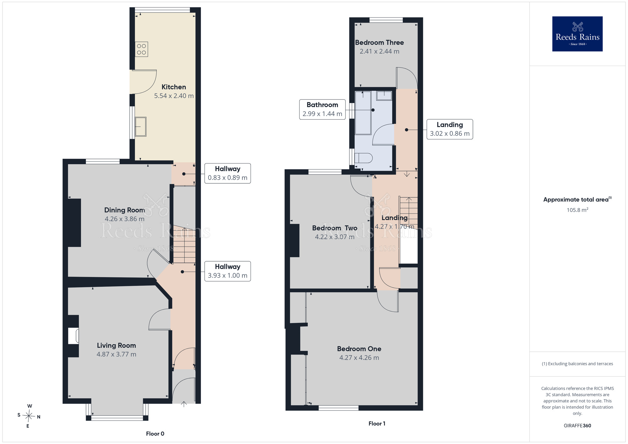 Floorplan of 3 bedroom House to rent, Lindley Street, York, YO24