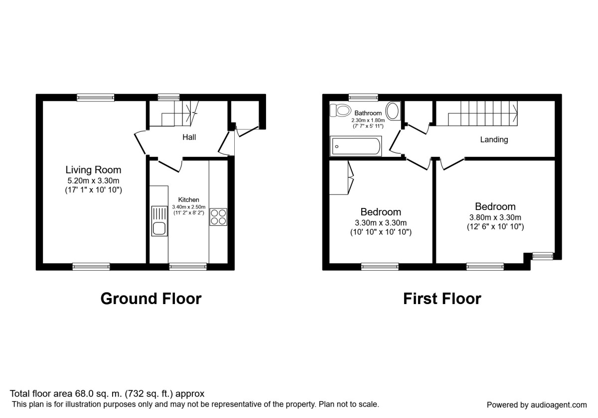Floorplan of 2 bedroom  Flat to rent, Dringfield Close, York, YO24