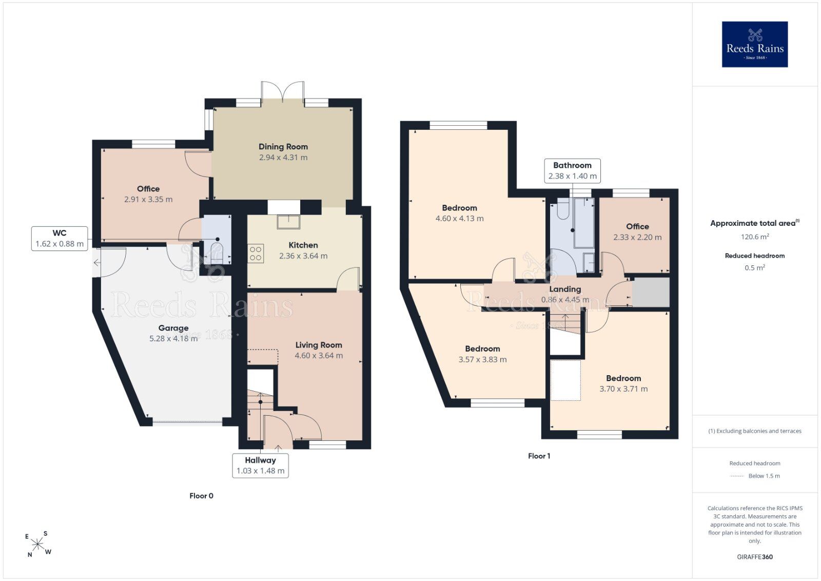 Floorplan of 4 bedroom Semi Detached House for sale, Troutbeck, York, North Yorkshire, YO24