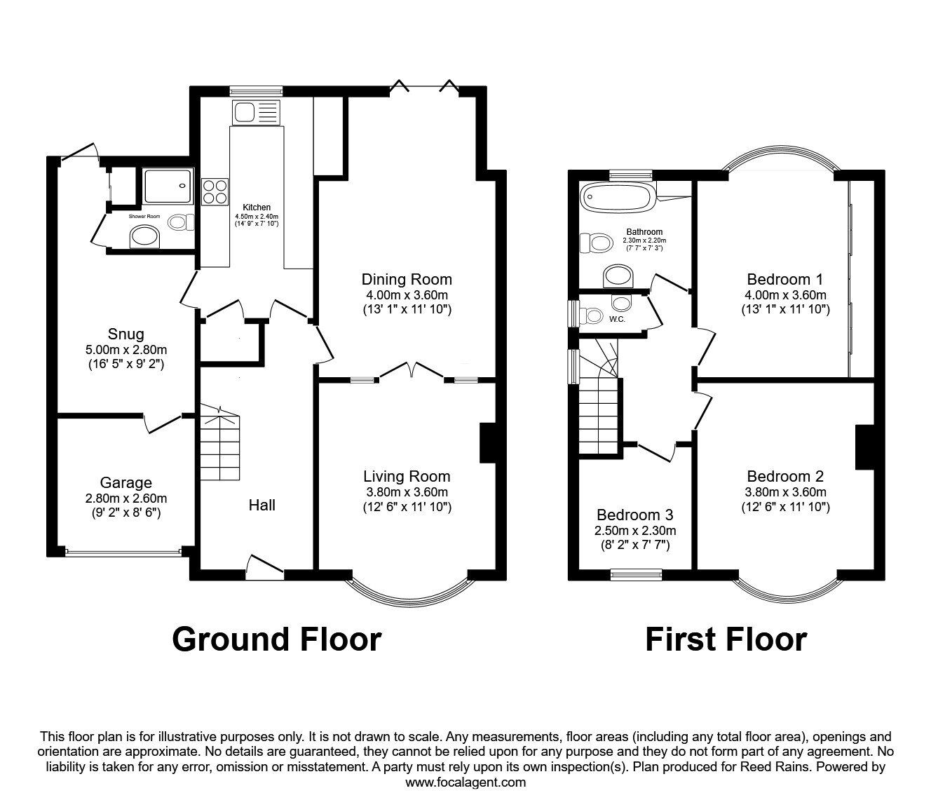 Floorplan of 3 bedroom Semi Detached House for sale, Beckfield Lane, York, North Yorkshire, YO26