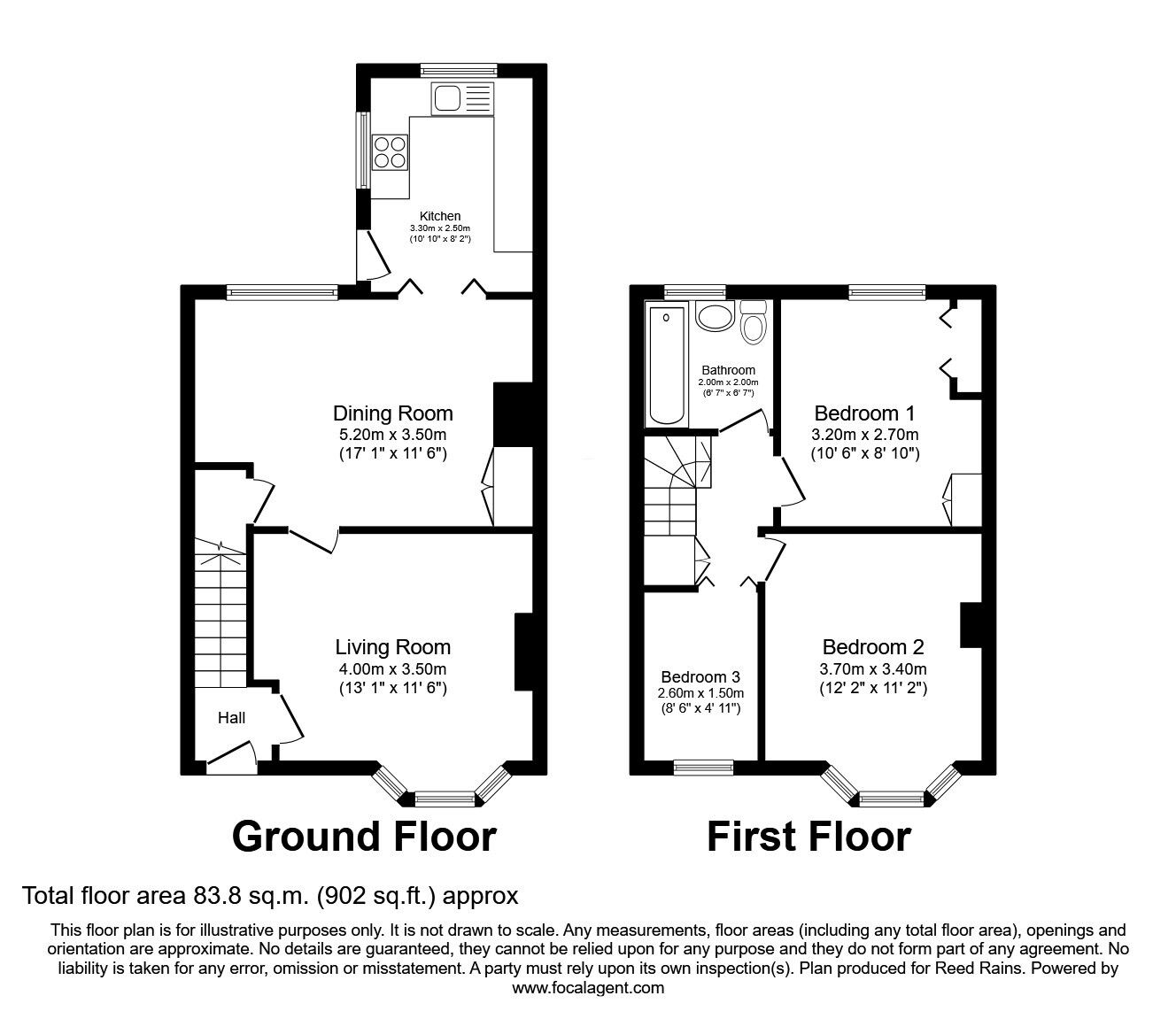 Floorplan of 3 bedroom Semi Detached House for sale, Plantation Drive, York, North Yorkshire, YO26