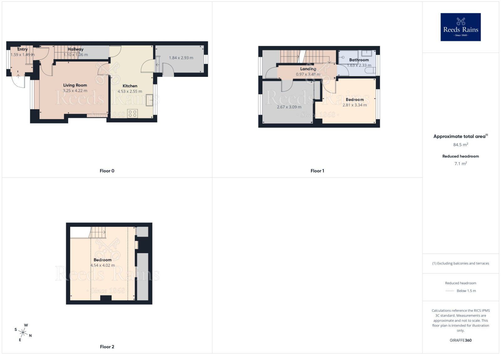 Floorplan of 3 bedroom End Terrace House for sale, Lowfields Drive, York, North Yorkshire, YO24