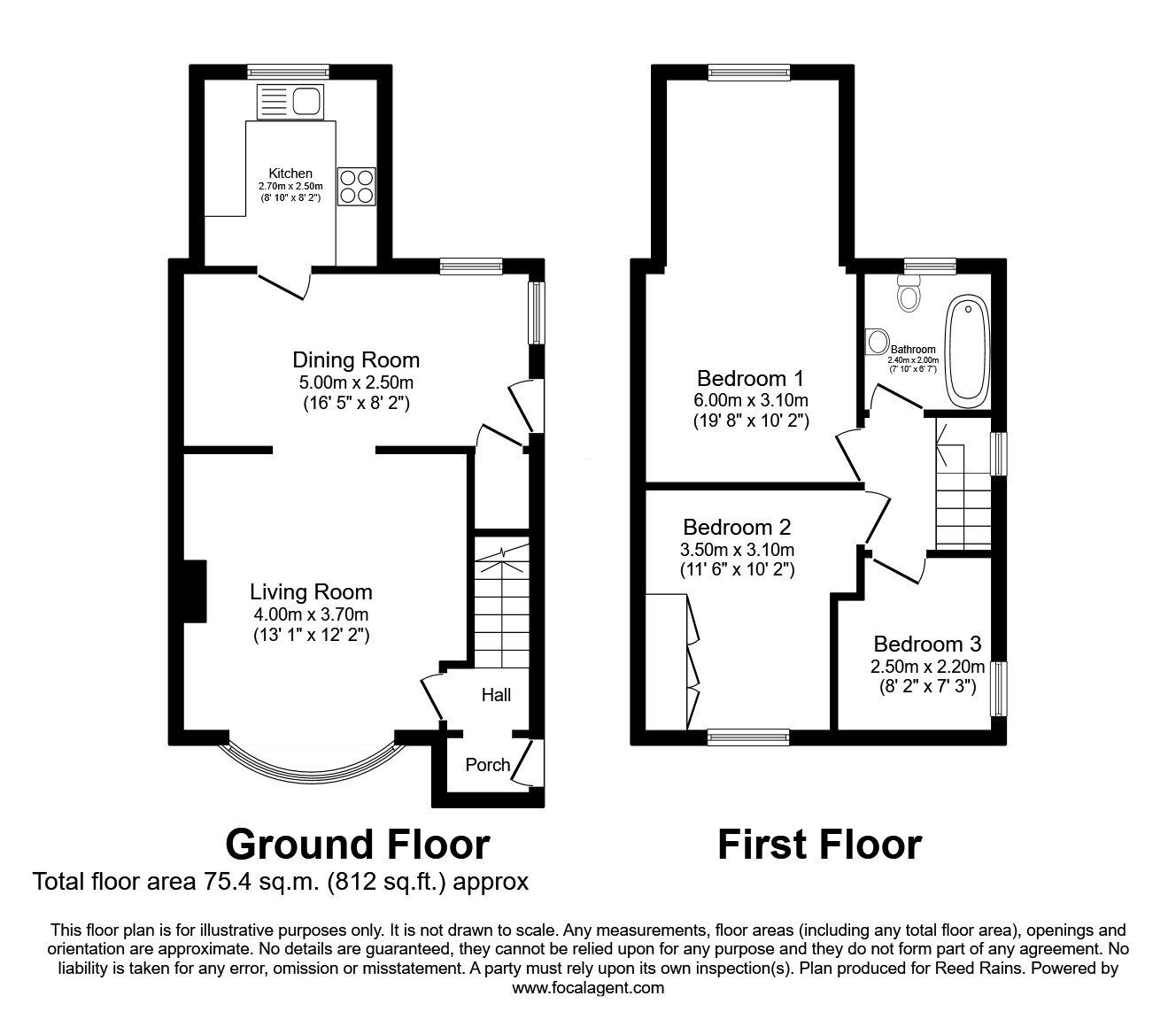 Floorplan of 3 bedroom Semi Detached House for sale, Eason Road, York, North Yorkshire, YO24