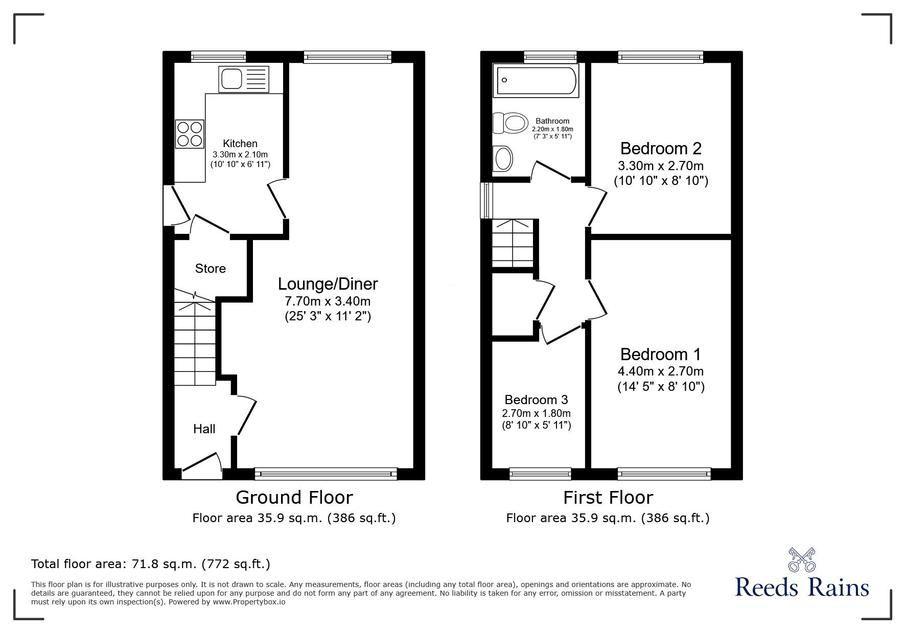 Floorplan of 3 bedroom Detached House to rent, Foxwood Lane, York, North Yorkshire, YO24
