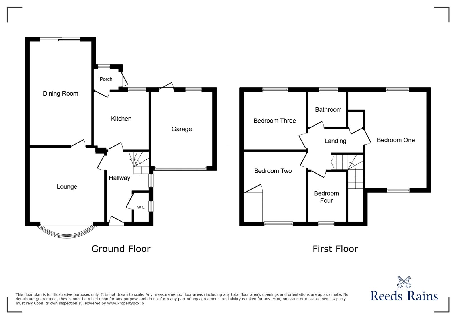 Floorplan of 4 bedroom Detached House for sale, Midway Avenue, Nether Poppleton, North Yorkshire, YO26