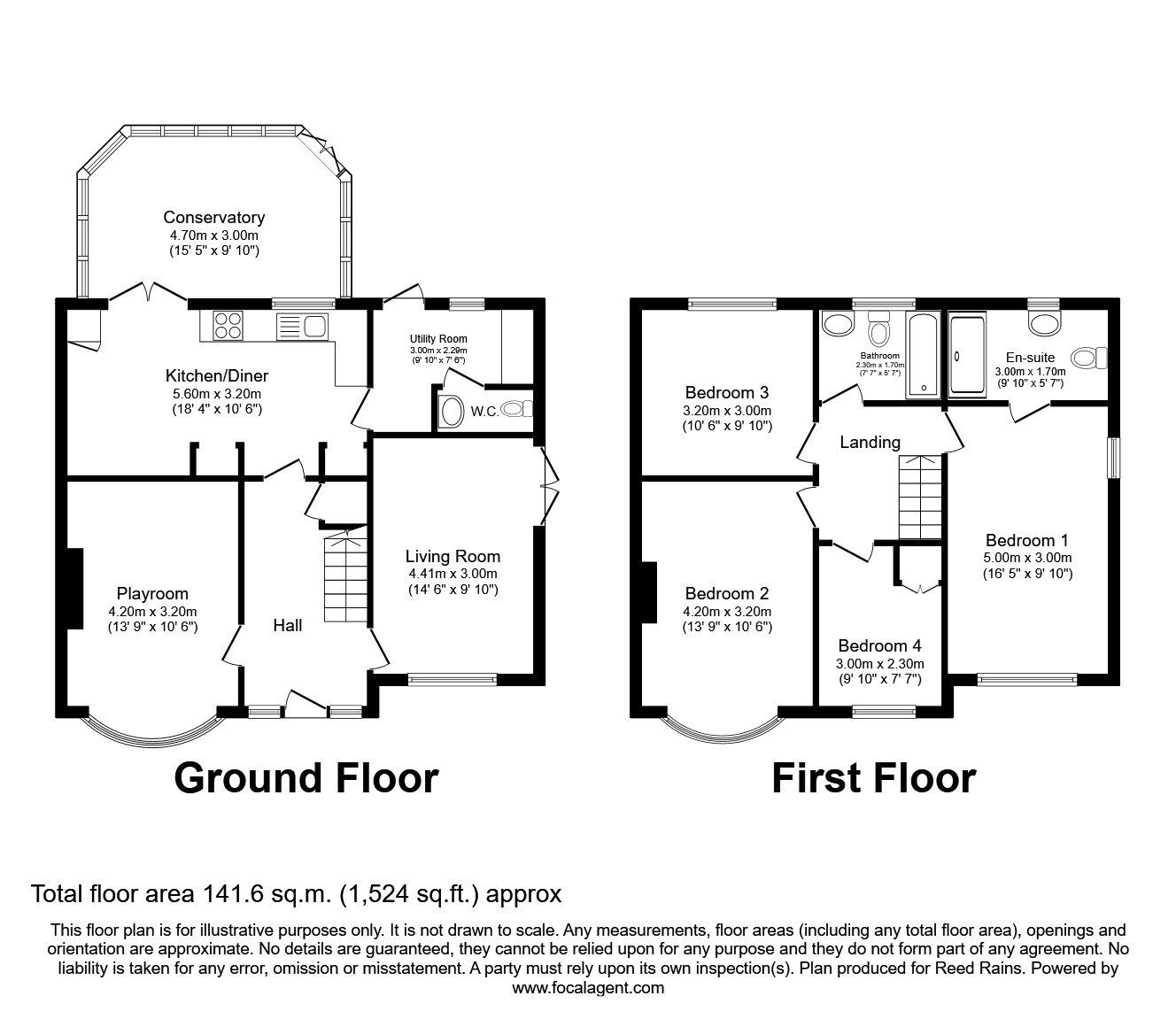Floorplan of 4 bedroom Semi Detached House for sale, Hamilton Way, York, North Yorkshire, YO24