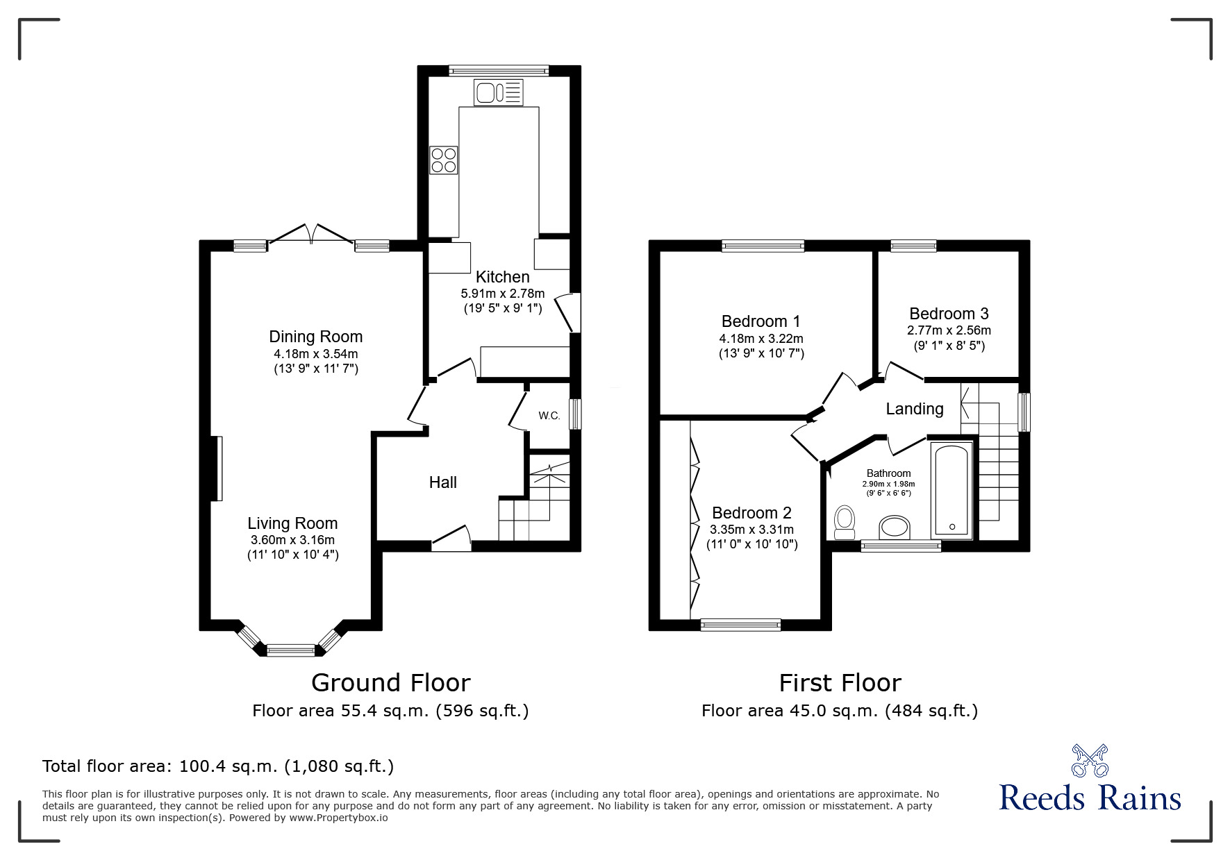 Floorplan of 3 bedroom Semi Detached House to rent, Boroughbridge Road, York, North Yorkshire, YO26