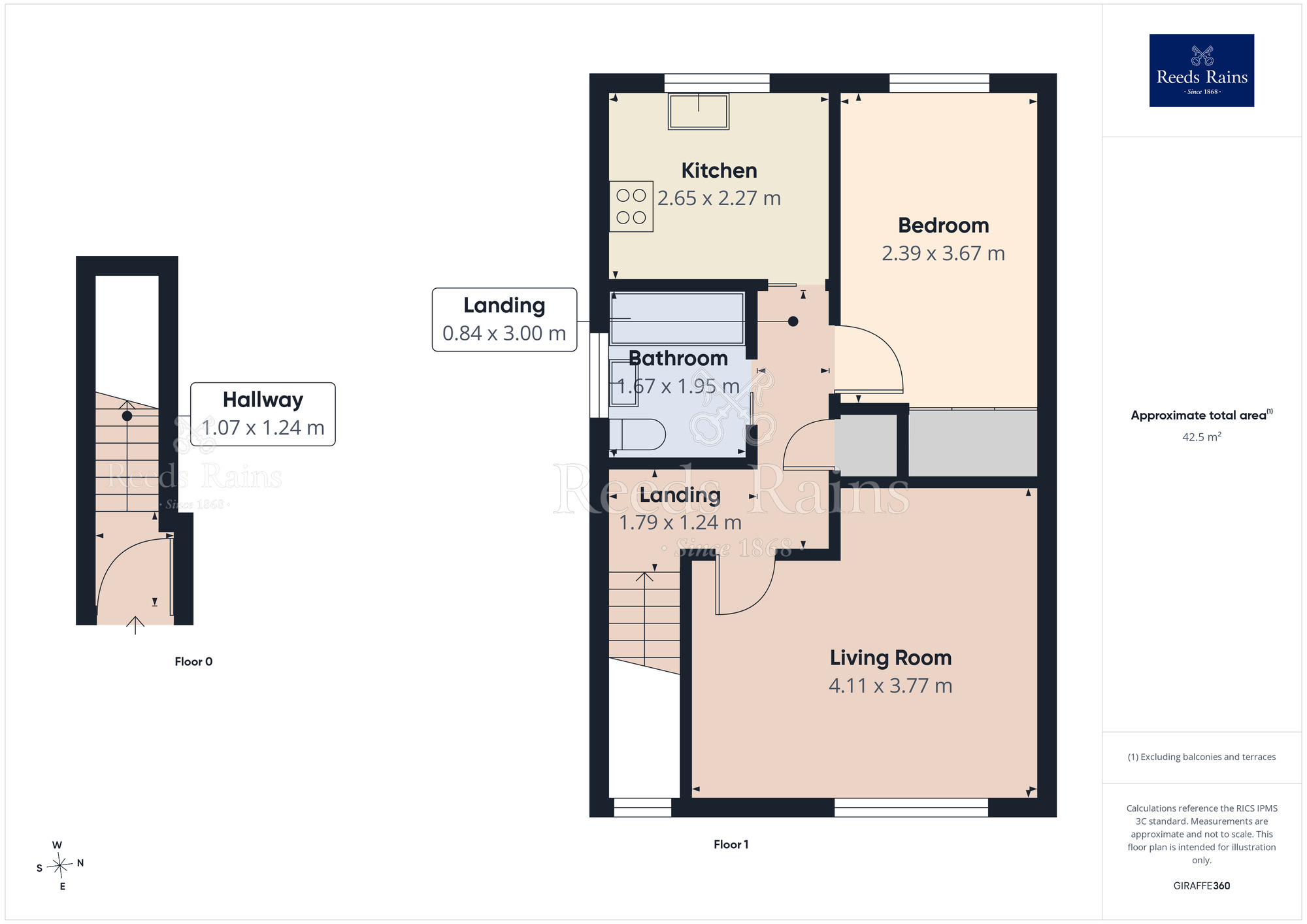 Floorplan of 1 bedroom Flat to rent, Portal Road, York, North Yorkshire, YO26