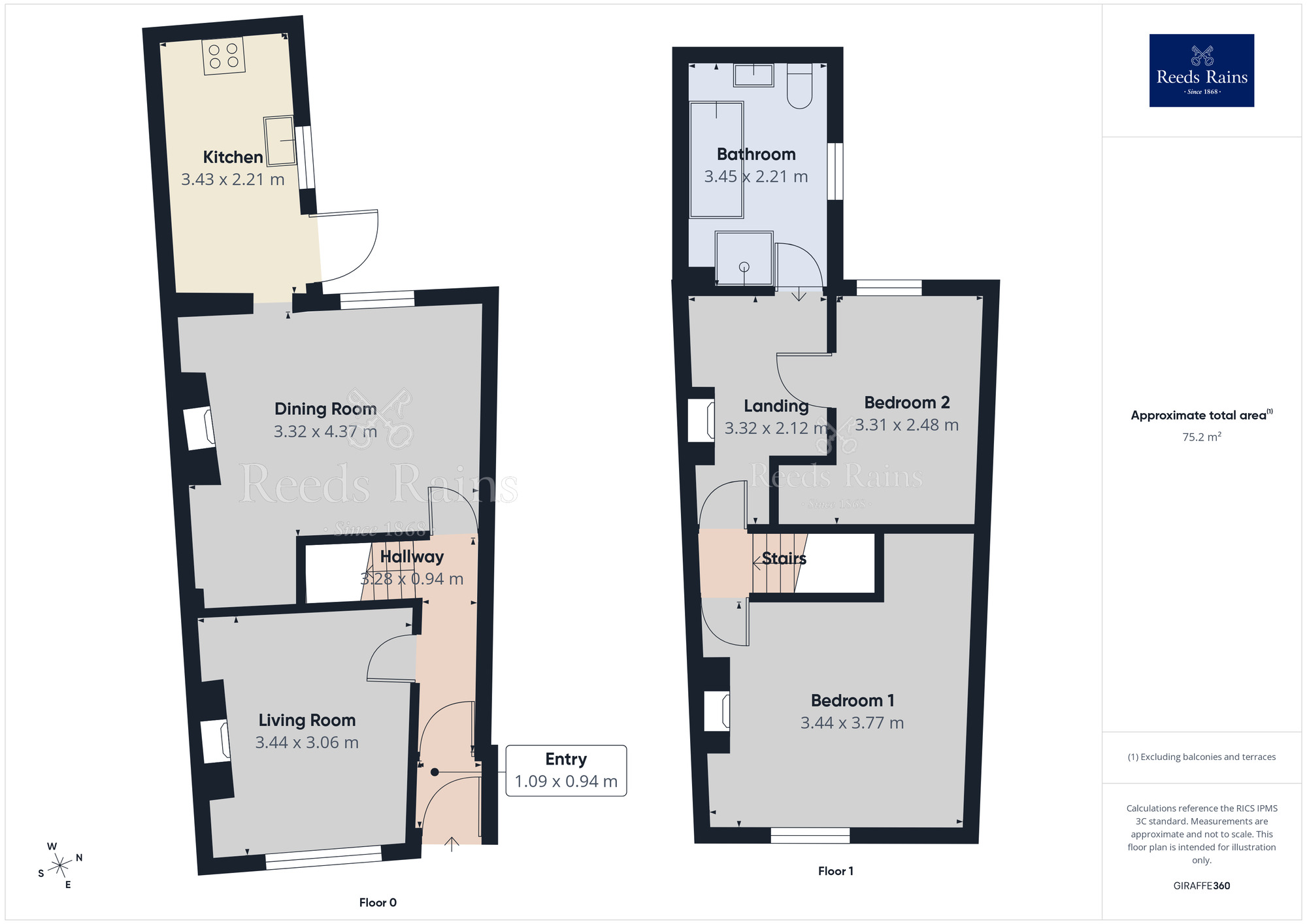 Floorplan of 2 bedroom Mid Terrace House for sale, Barlow Street, York, North Yorkshire, YO26