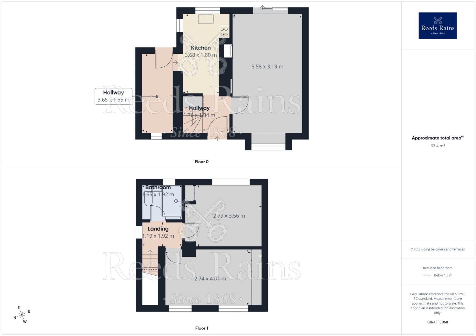 Floorplan of 2 bedroom Semi Detached House for sale, The Wandle, York, North Yorkshire, YO26