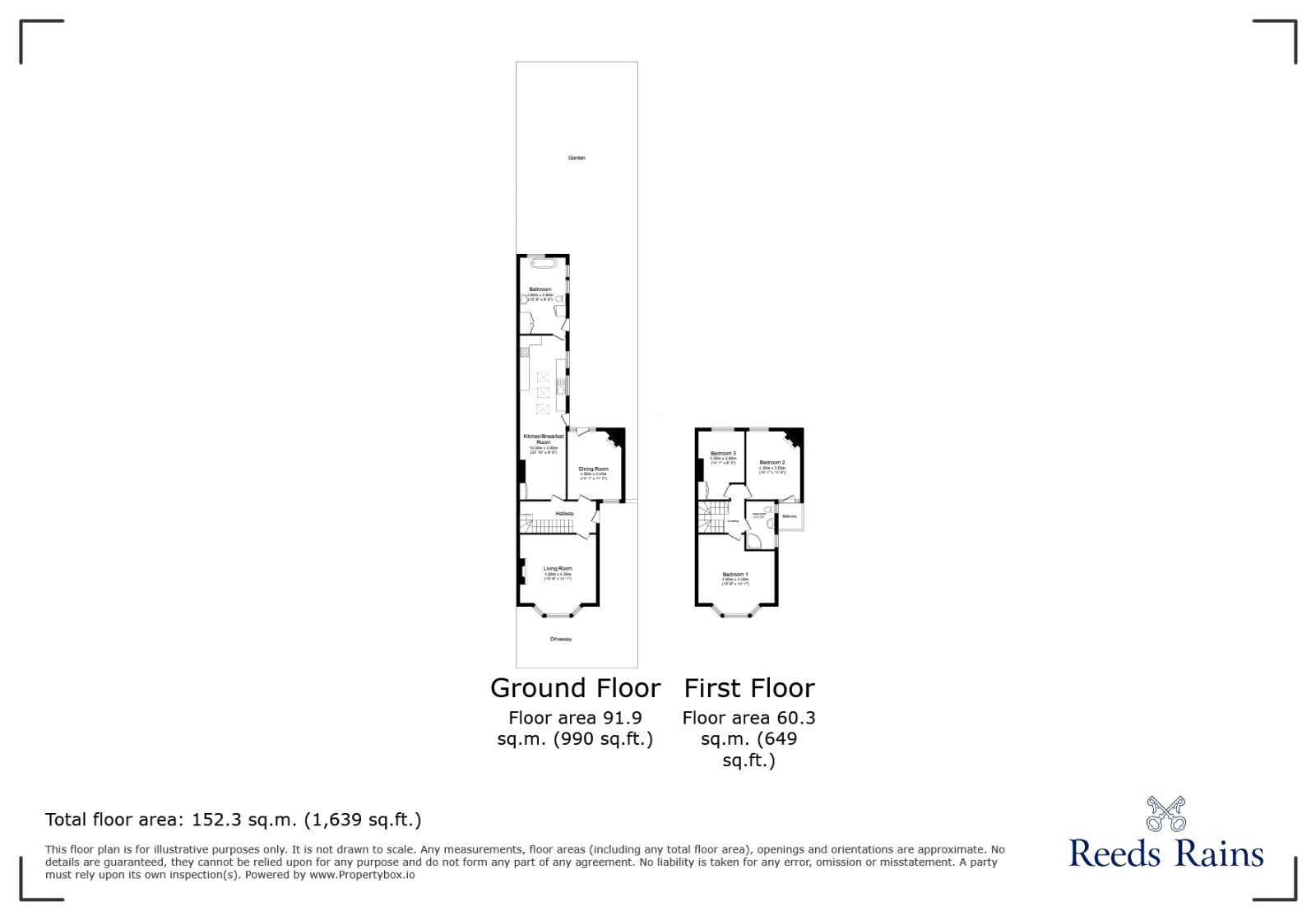 Floorplan of 3 bedroom Semi Detached House for sale, York Road, Acomb, North Yorkshire, YO24