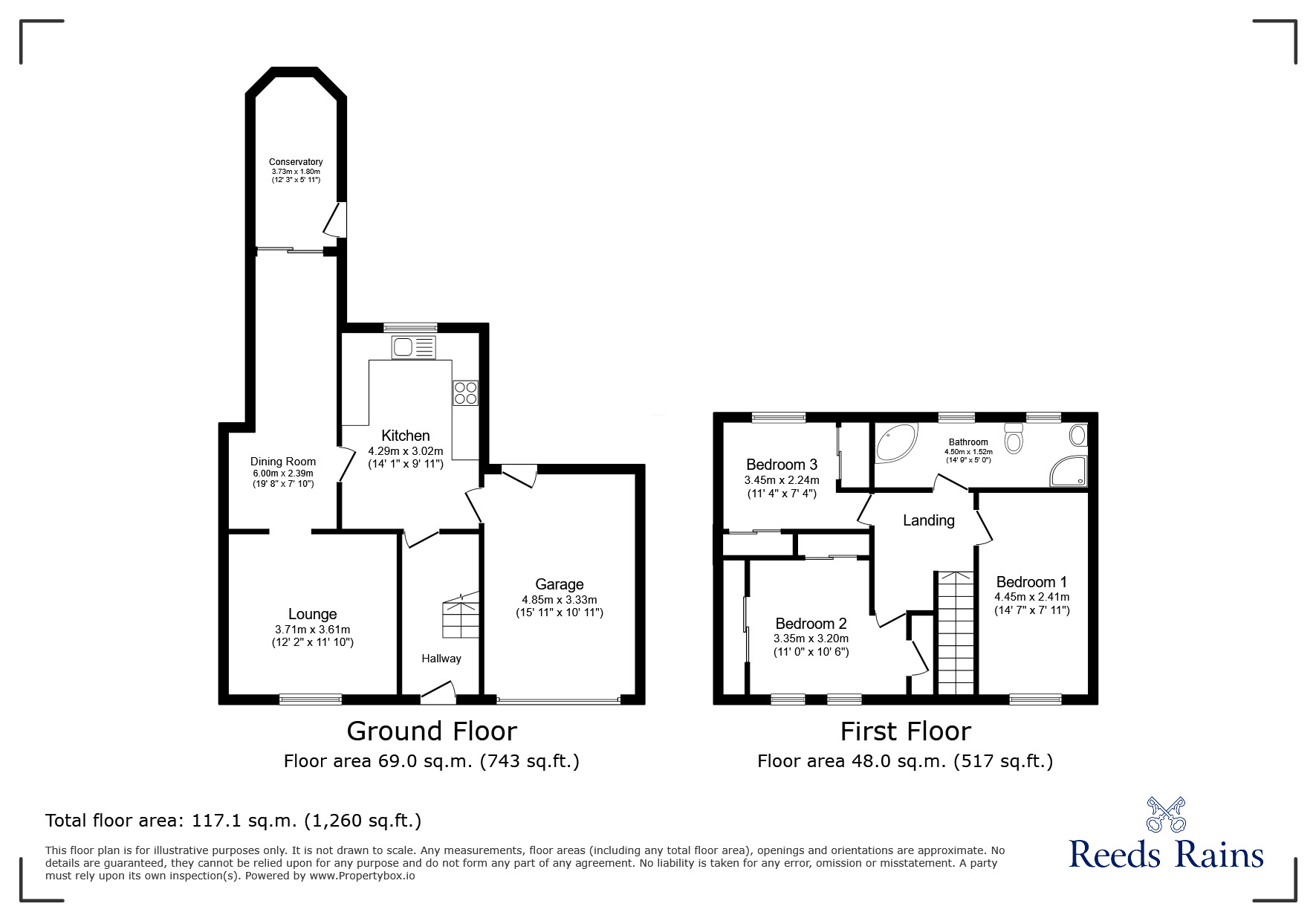 Floorplan of 3 bedroom Semi Detached House to rent, The Reeves, York, North Yorkshire, YO24