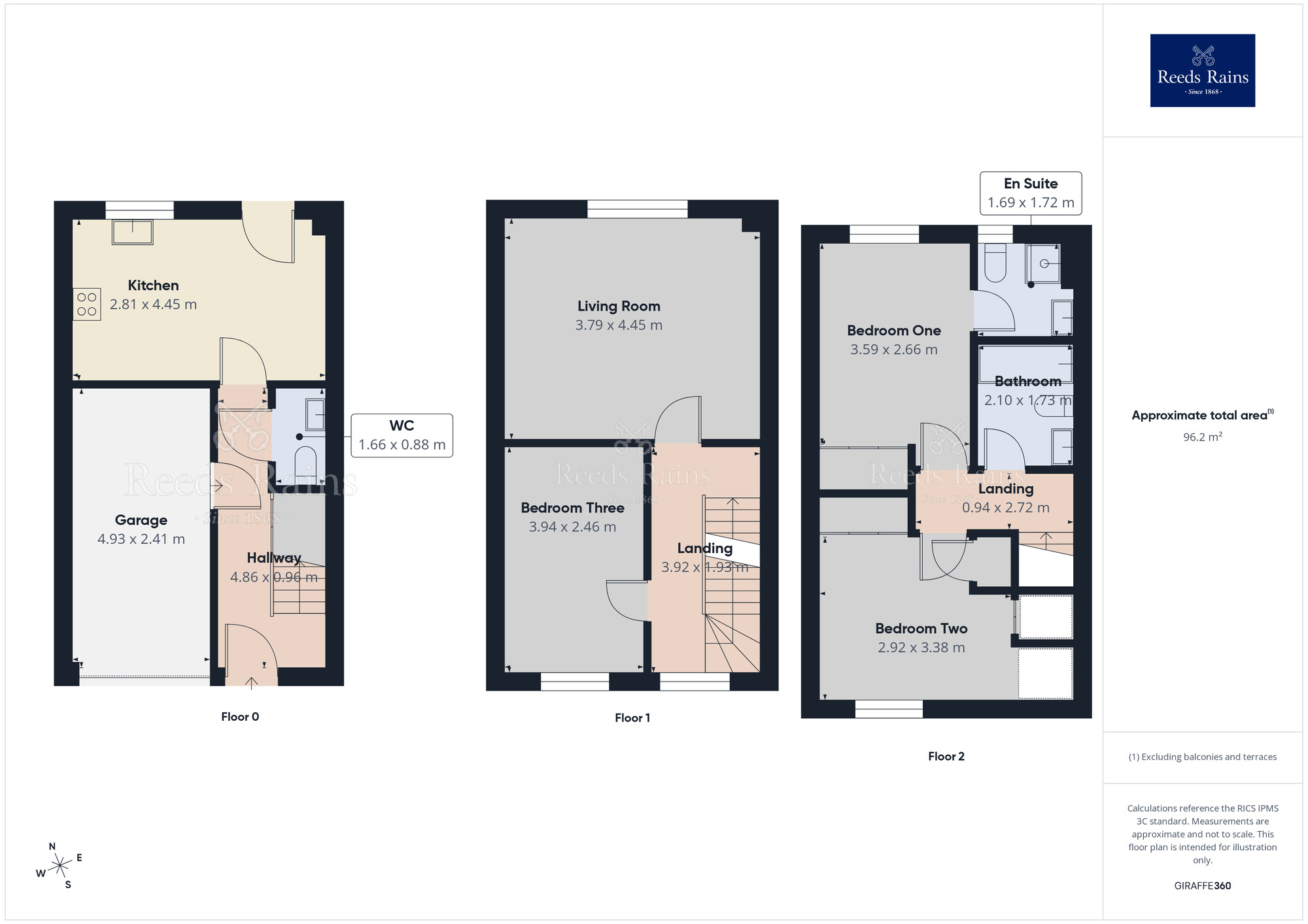 Floorplan of 3 bedroom Mid Terrace House for sale, Princess Drive, York, North Yorkshire, YO26