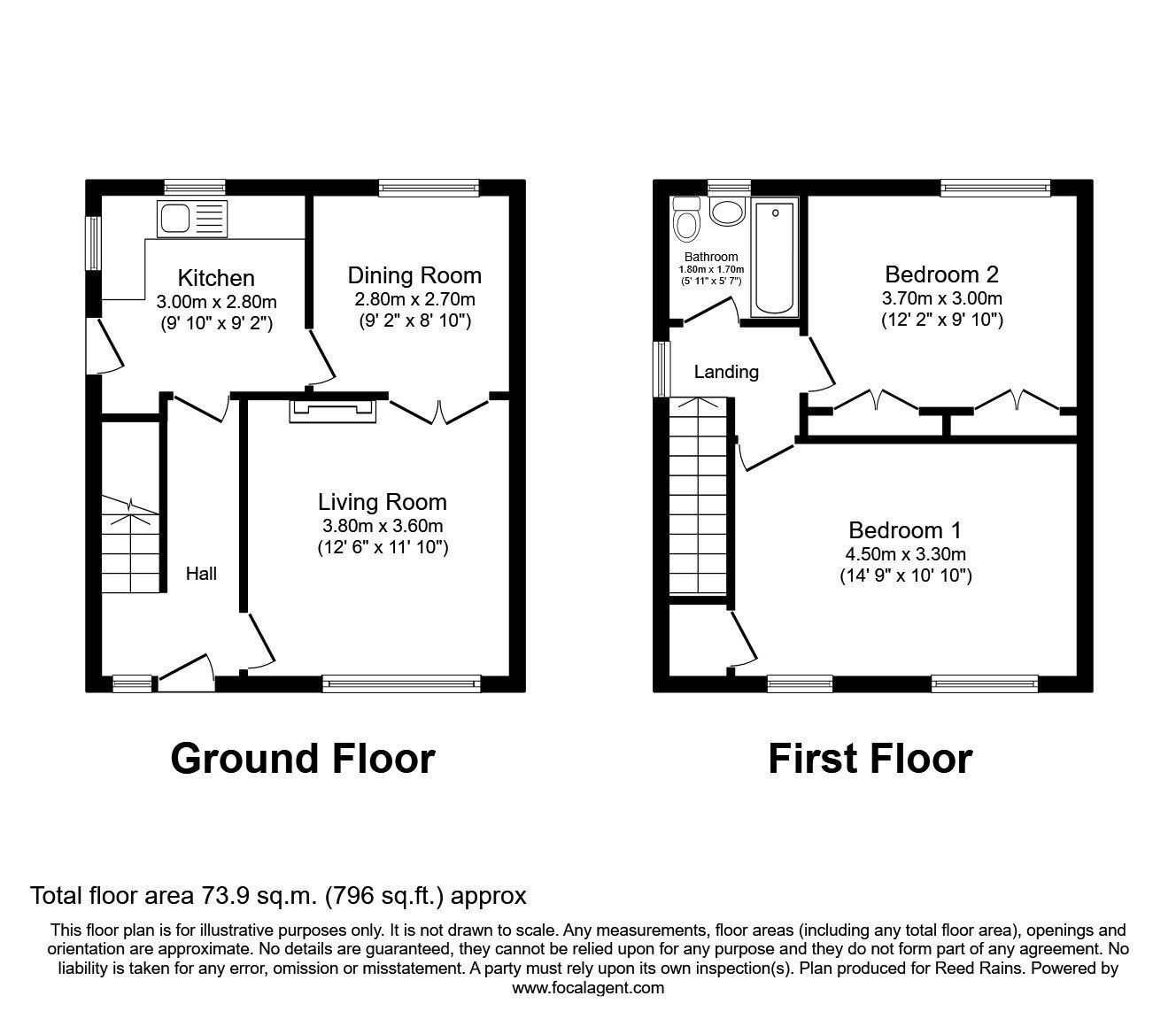 Floorplan of 2 bedroom Semi Detached House for sale, Thoresby Road, York, North Yorkshire, YO24
