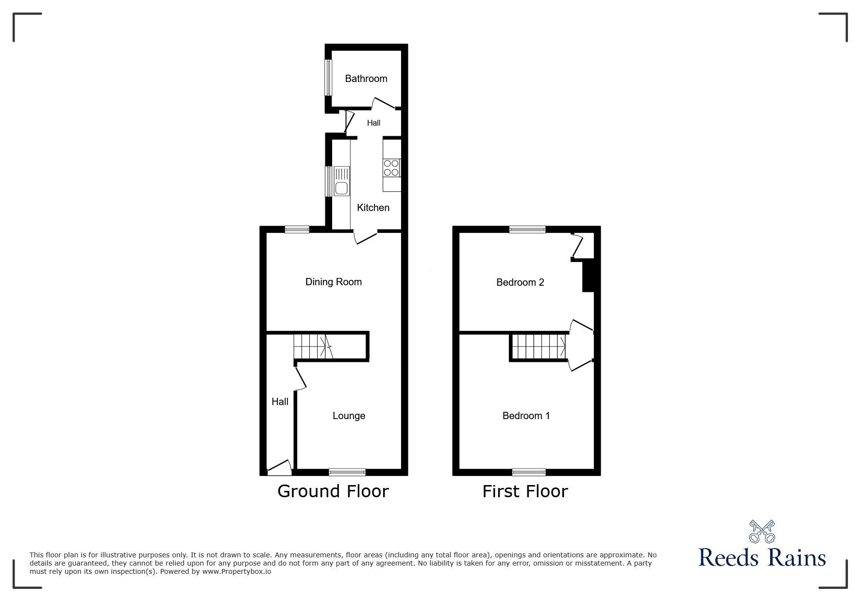 Floorplan of 2 bedroom Mid Terrace House to rent, Gladstone Street, Acomb, North Yorkshire, YO24