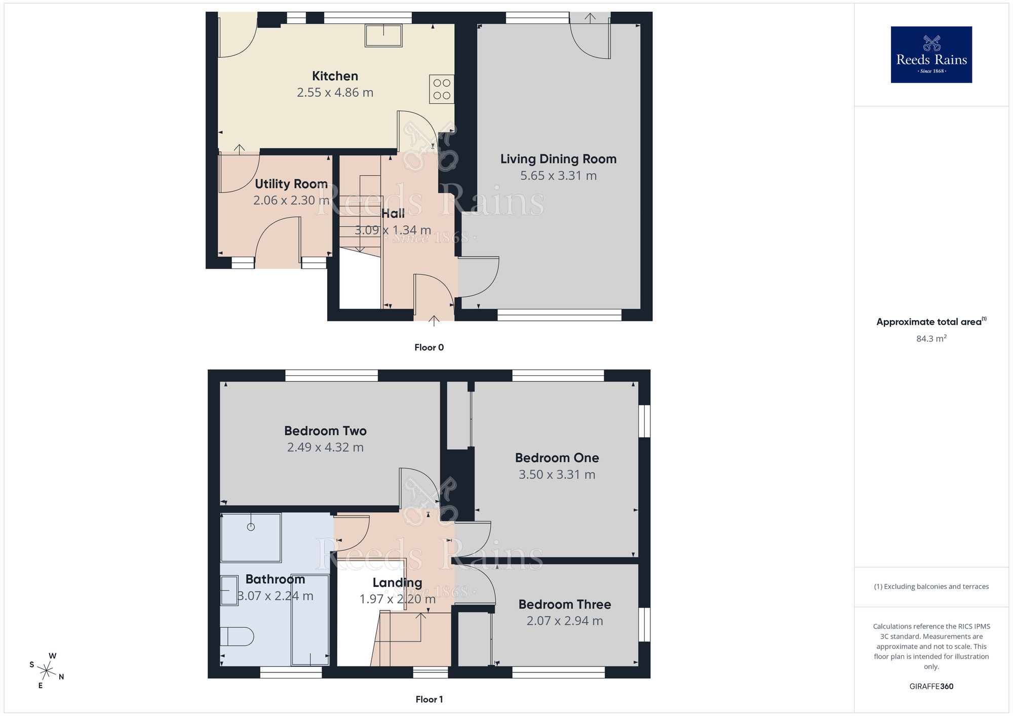 Floorplan of 3 bedroom Semi Detached House to rent, St. Stephens Square, York, North Yorkshire, YO24