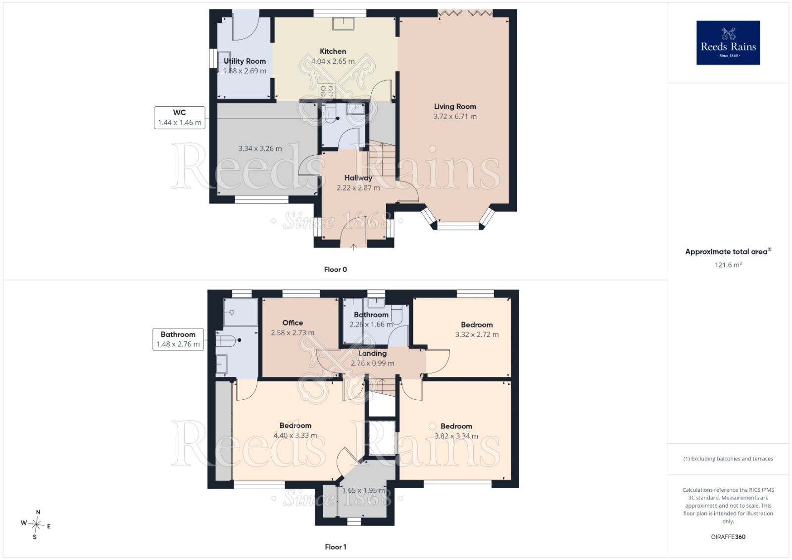 Floorplan of 4 bedroom Detached House for sale, Lochrin Place, York, North Yorkshire, YO26