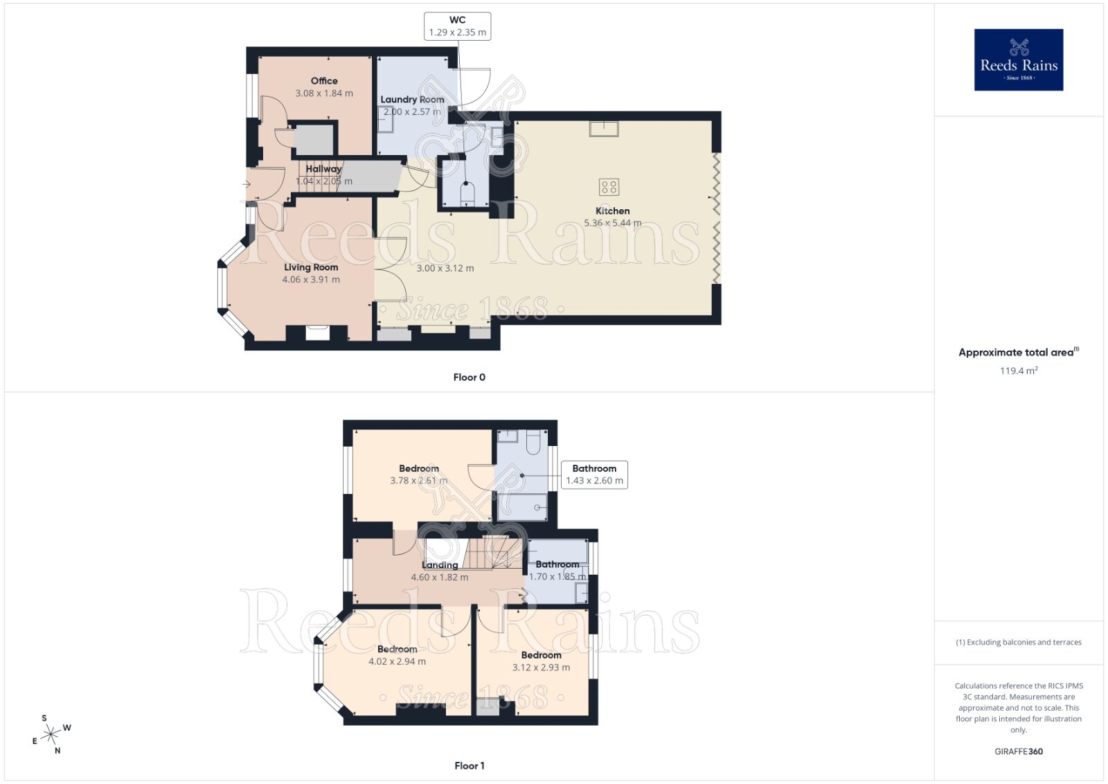 Floorplan of 4 bedroom Semi Detached House for sale, Albion Avenue, York, North Yorkshire, YO26