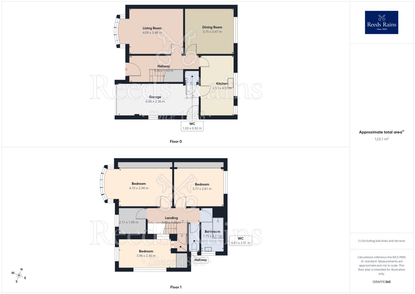 Floorplan of 4 bedroom Detached House for sale, Green Lane, Acomb, North Yorkshire, YO24