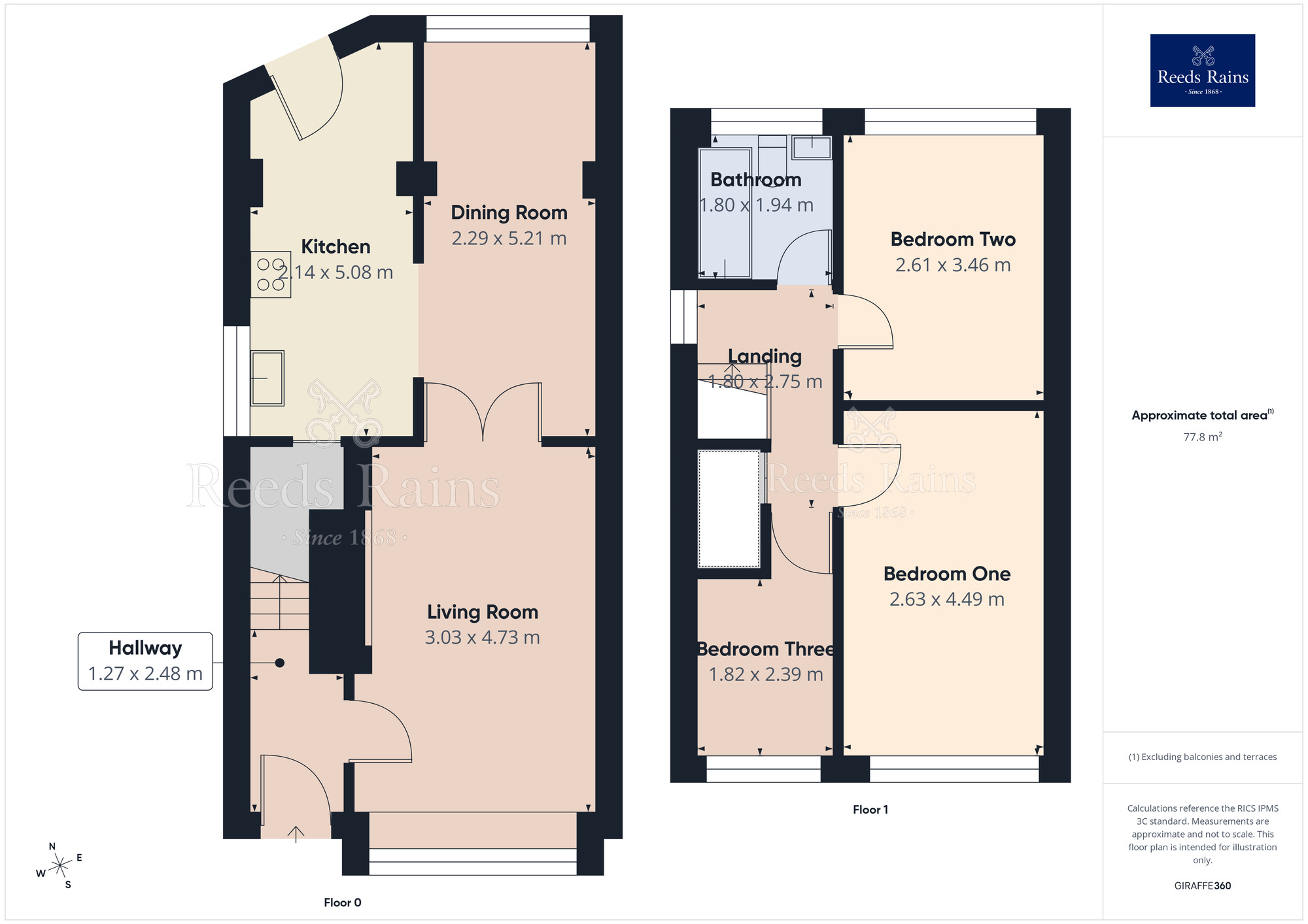Floorplan of 3 bedroom Detached House for sale, The Gallops, York, North Yorkshire, YO24