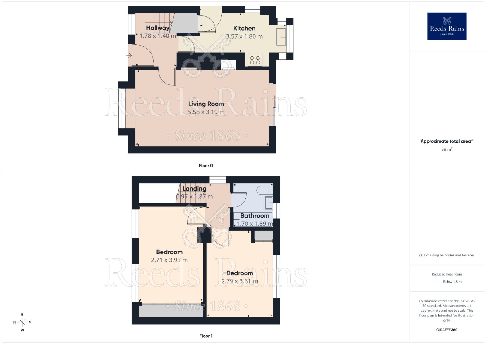 Floorplan of 2 bedroom Semi Detached House for sale, Hamilton Drive, York, North Yorkshire, YO24