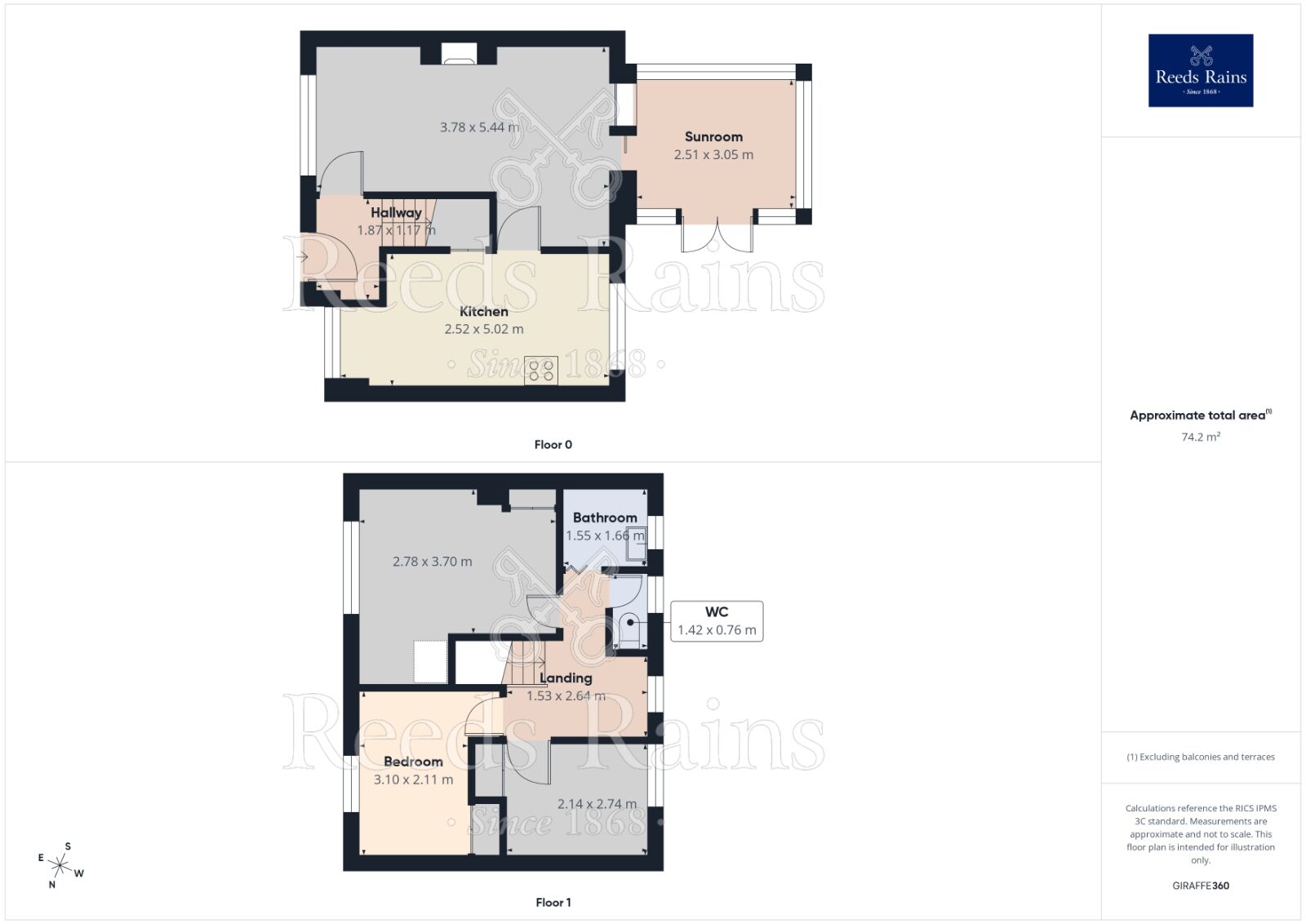 Floorplan of 3 bedroom Mid Terrace House for sale, Dijon Avenue, York, North Yorkshire, YO24