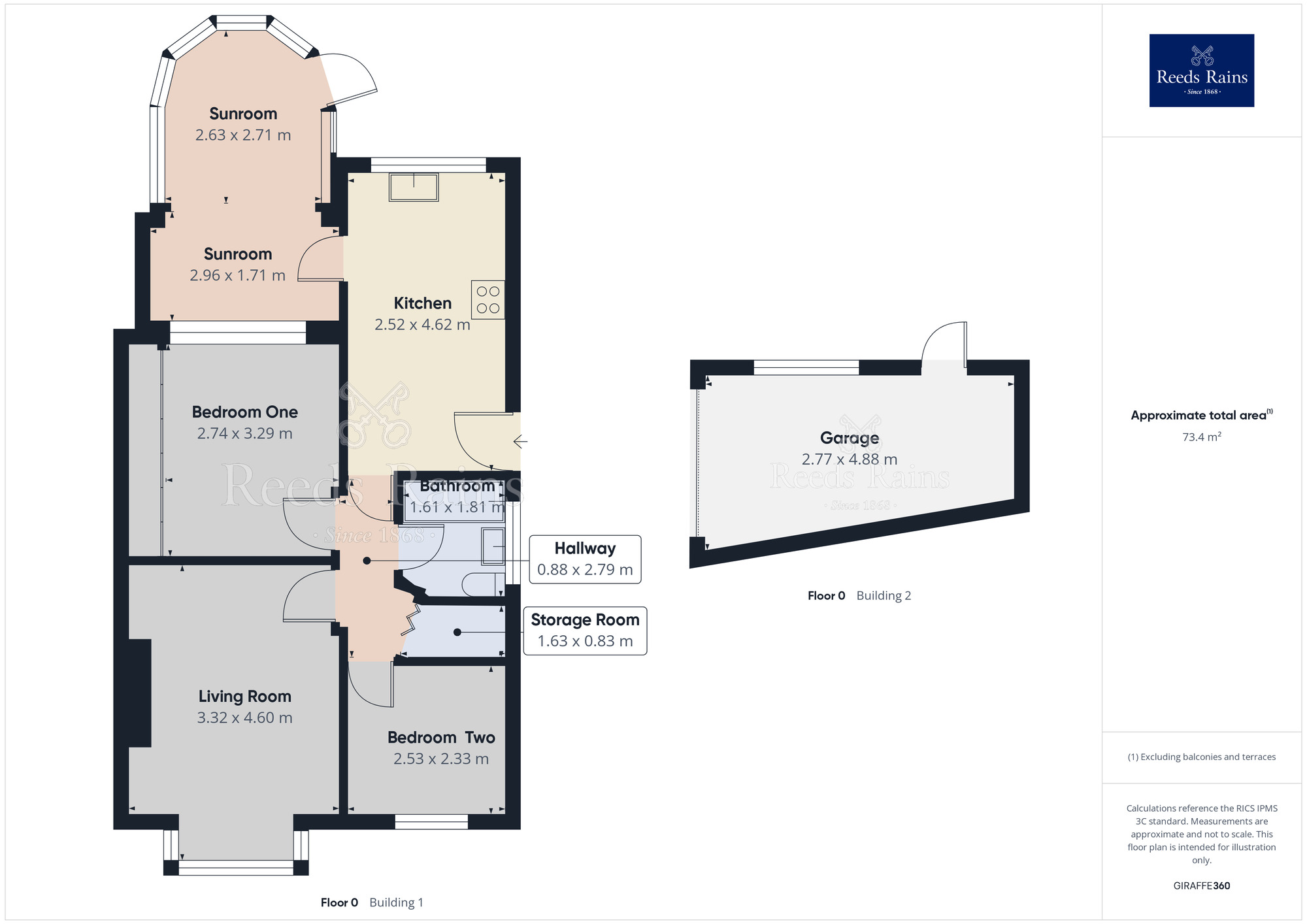 Floorplan of 2 bedroom Semi Detached Bungalow to rent, Sherwood Grove, Acomb, North Yorkshire, YO26