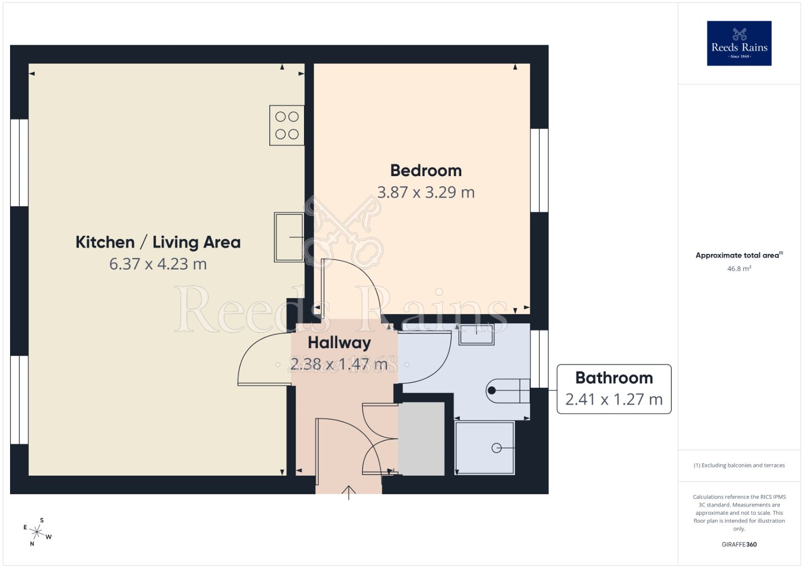 Floorplan of 1 bedroom Flat for sale, Gale Lane, York, North Yorkshire, YO24