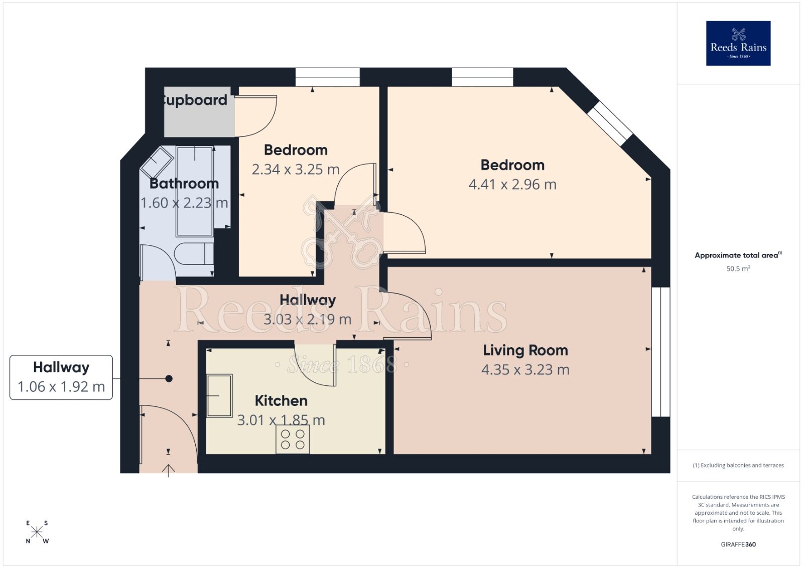 Floorplan of 2 bedroom Flat for sale, Chancery Rise, York, North Yorkshire, YO24