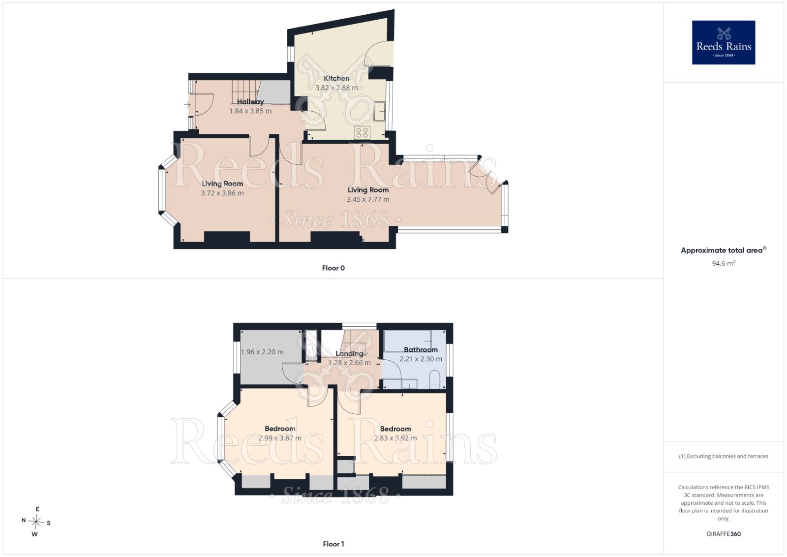 Floorplan of 3 bedroom Semi Detached House for sale, Rosedale Avenue, York, North Yorkshire, YO26