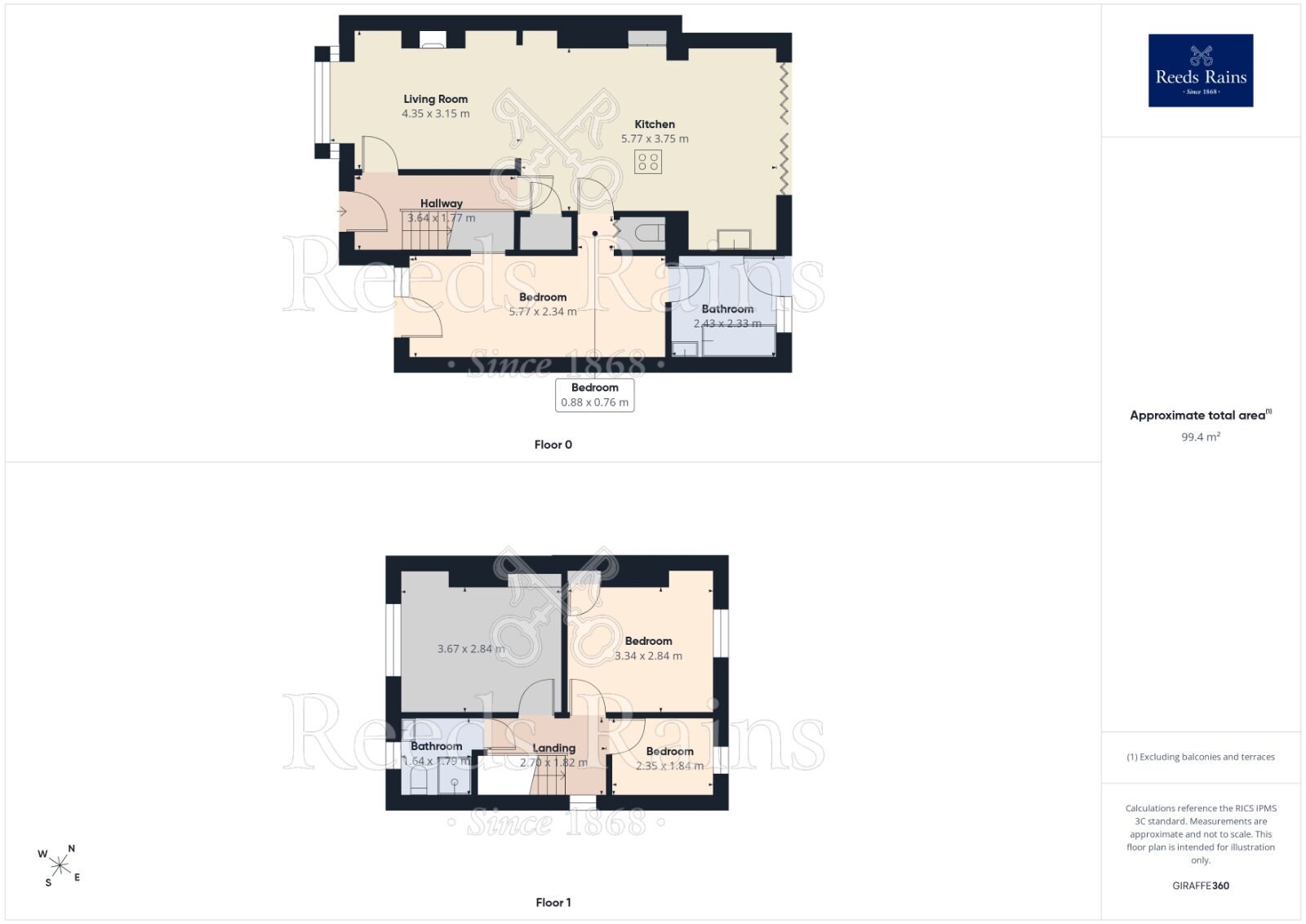 Floorplan of 4 bedroom Semi Detached House for sale, Green Lane, Acomb, North Yorkshire, YO24