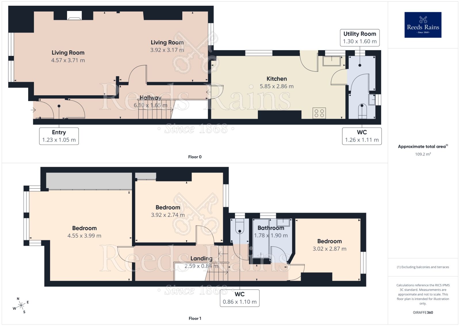 Floorplan of 3 bedroom Mid Terrace House for sale, Carr Lane, York, North Yorkshire, YO26