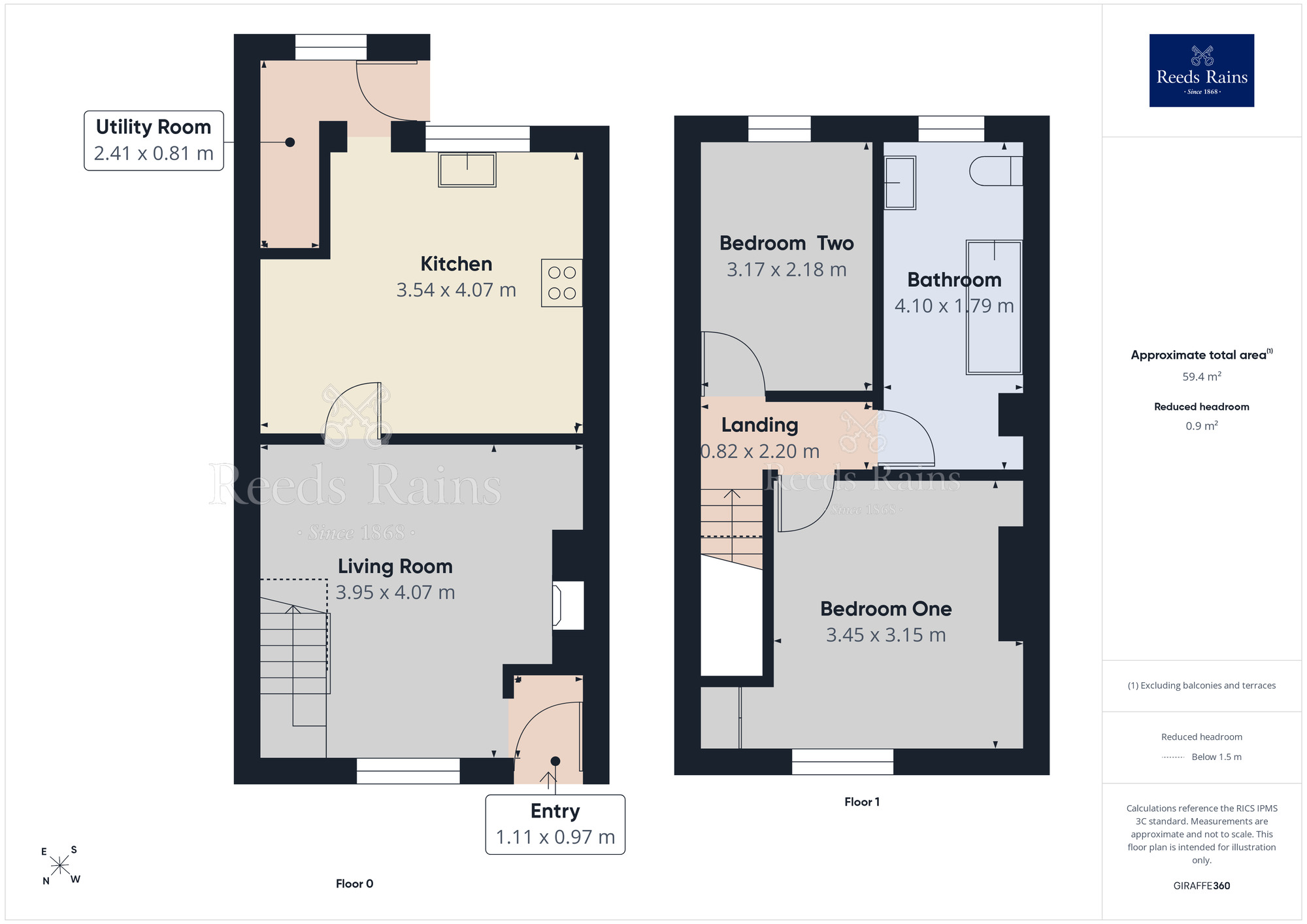 Floorplan of 2 bedroom Mid Terrace House to rent, Garland Street, York, North Yorkshire, YO26