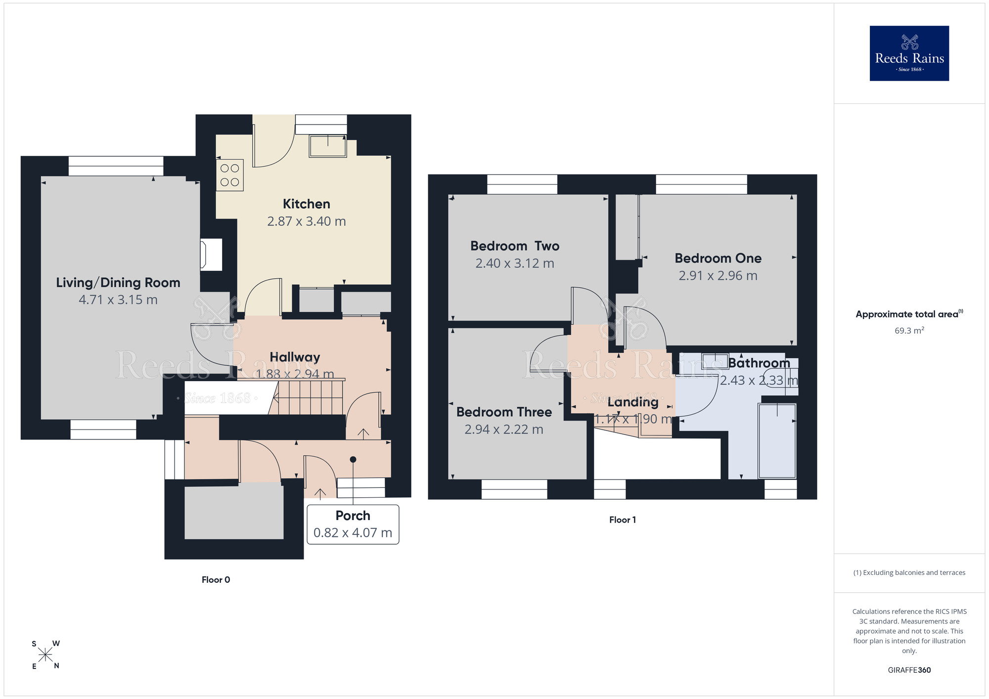 Floorplan of 3 bedroom End Terrace House to rent, Gale Lane, York, North Yorkshire, YO24