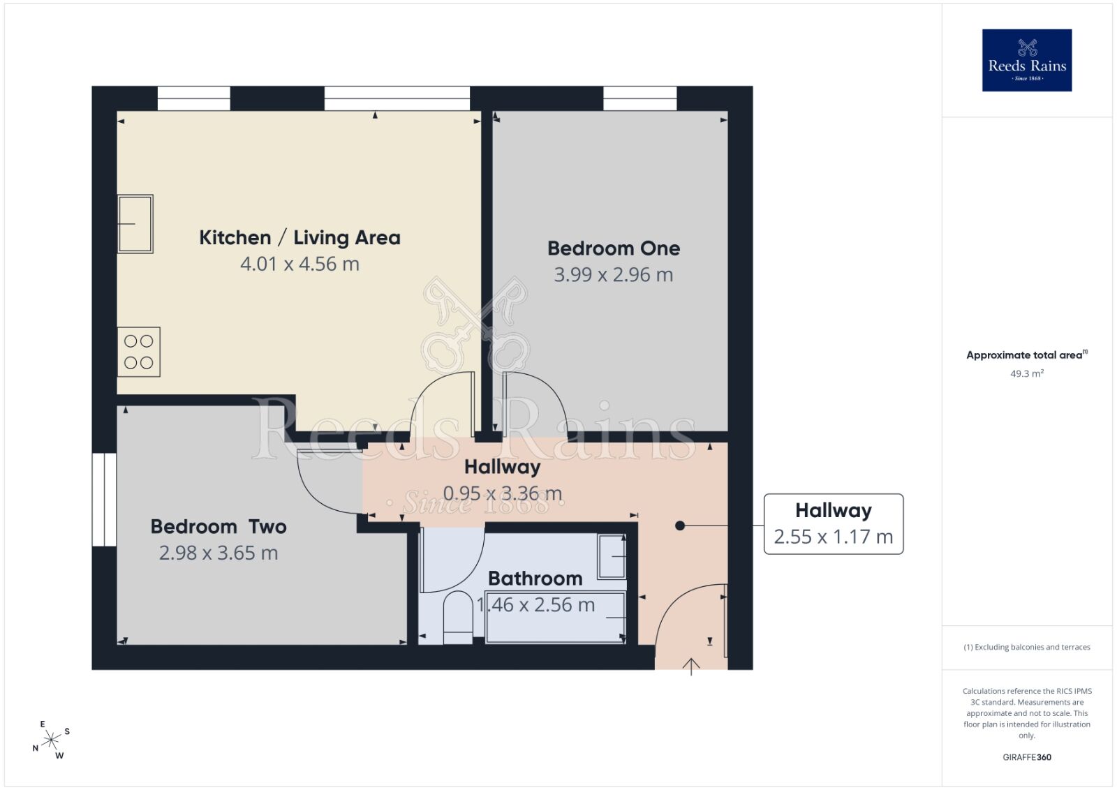 Floorplan of 2 bedroom Flat for sale, Carr Lane, York, North Yorkshire, YO26
