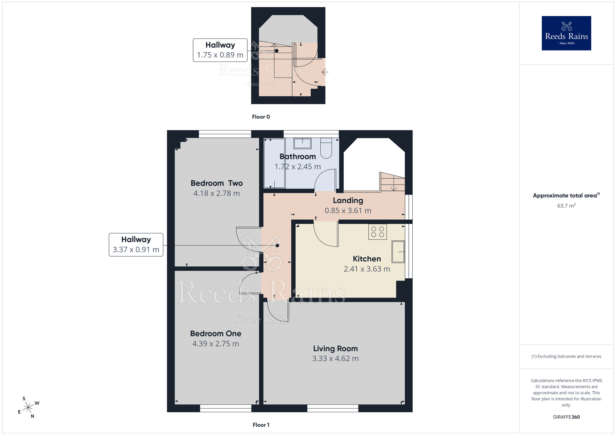 Floorplan of 2 bedroom Flat to rent, Boroughbridge Road, York, North Yorkshire, YO26