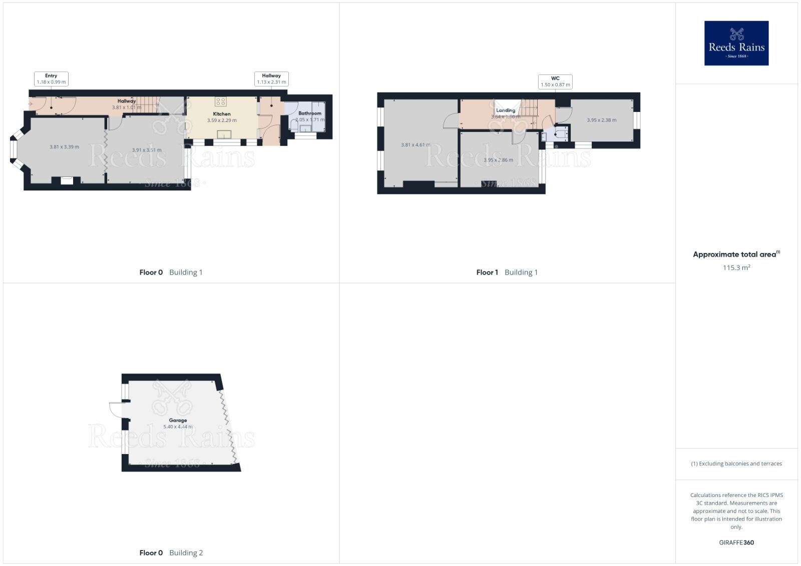 Floorplan of 3 bedroom Mid Terrace House for sale, Poppleton Road, York, North Yorkshire, YO24