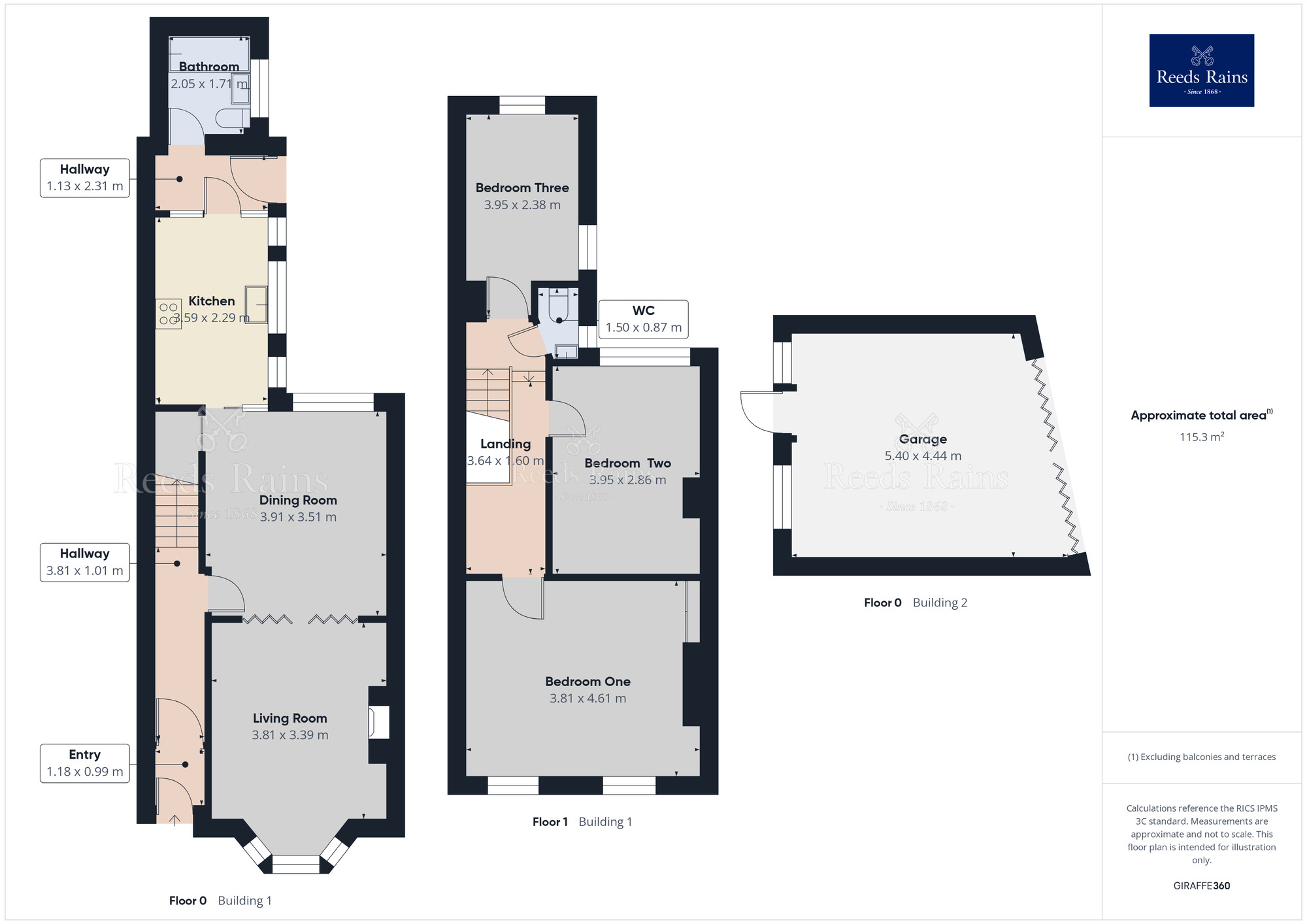 Floorplan of 3 bedroom Mid Terrace House for sale, Poppleton Road, York, North Yorkshire, YO24