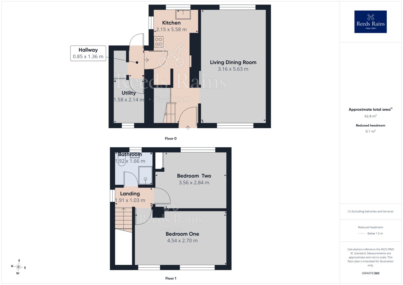Floorplan of 2 bedroom Semi Detached House for sale, Chapelfields Road, York, North Yorkshire, YO26