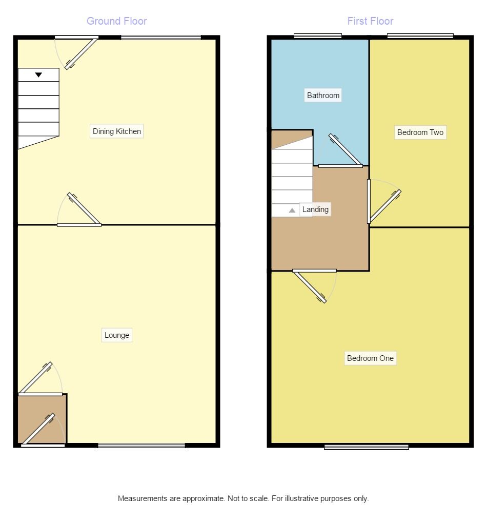 Floorplan of 2 bedroom Mid Terrace House to rent, Reyner Street, Ashton-under-Lyne, Greater Manchester, OL6