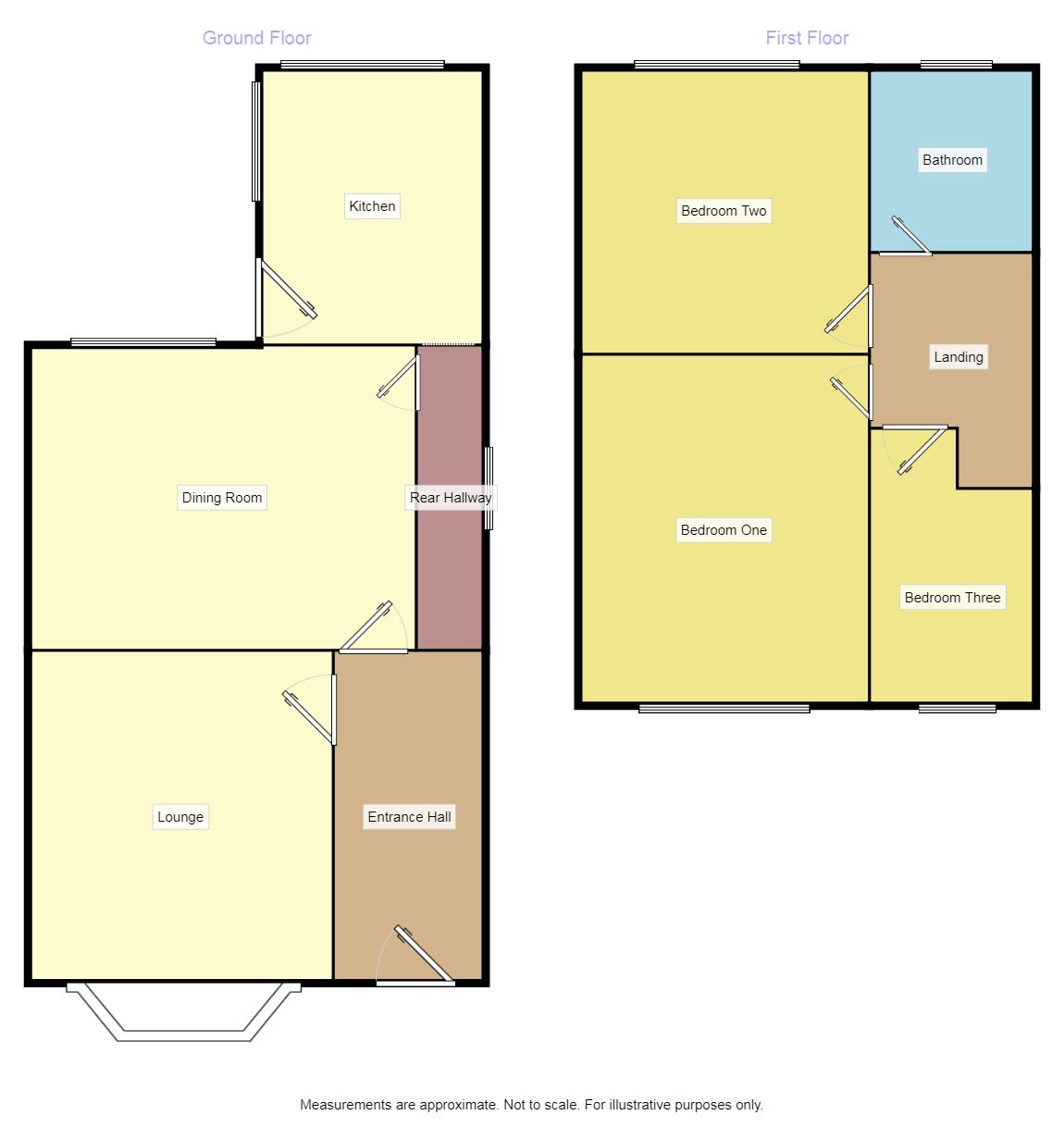 Floorplan of 3 bedroom Semi Detached House to rent, Mossley Road, Ashton-under-Lyne, Greater Manchester, OL6