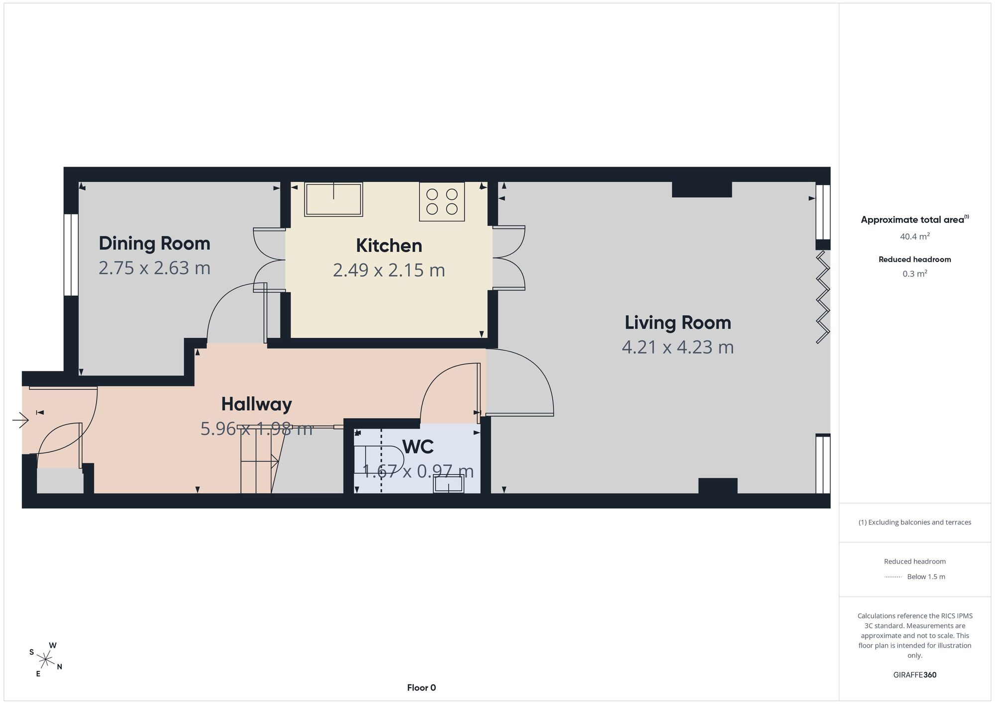 Floorplan of 4 bedroom Mid Terrace House for sale, Burlington Street, Ashton-under-Lyne, Greater Manchester, OL7