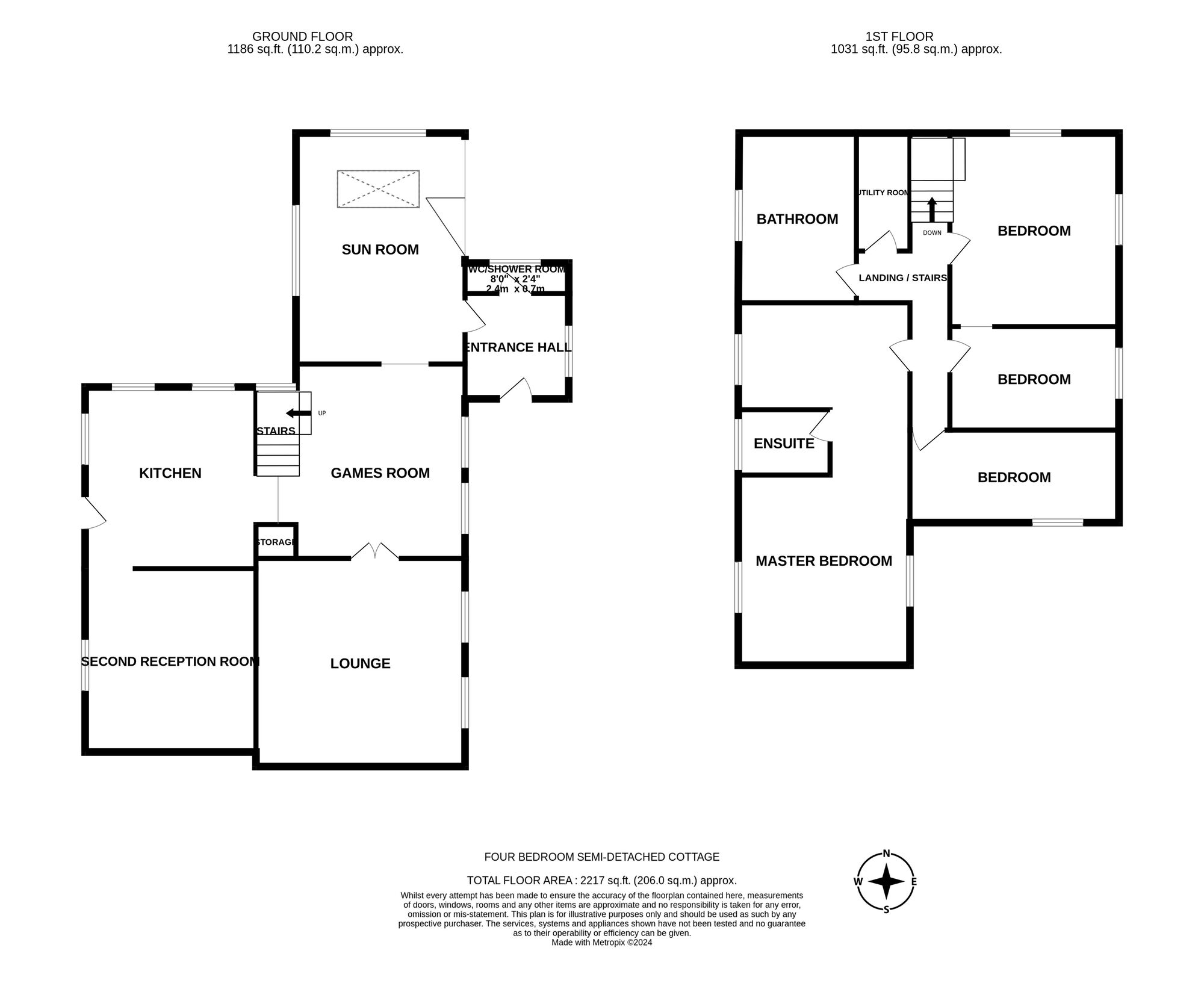 Floorplan of 4 bedroom  House for sale, Westerhill, Ashton-under-Lyne, Greater Manchester, OL7