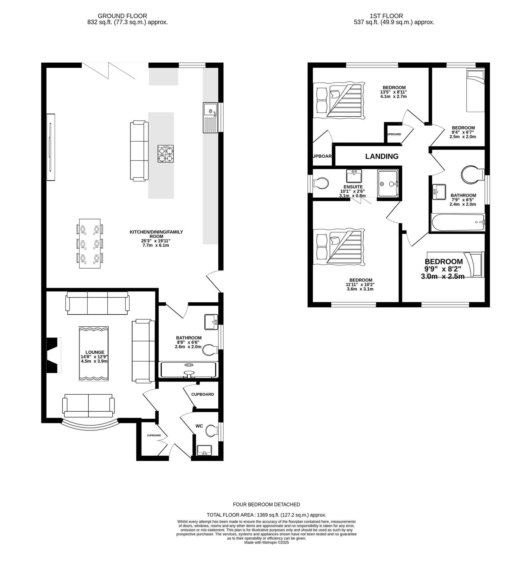 Floorplan of 4 bedroom Detached House for sale, Downing Close, Downing Street, Greater Manchester, OL7