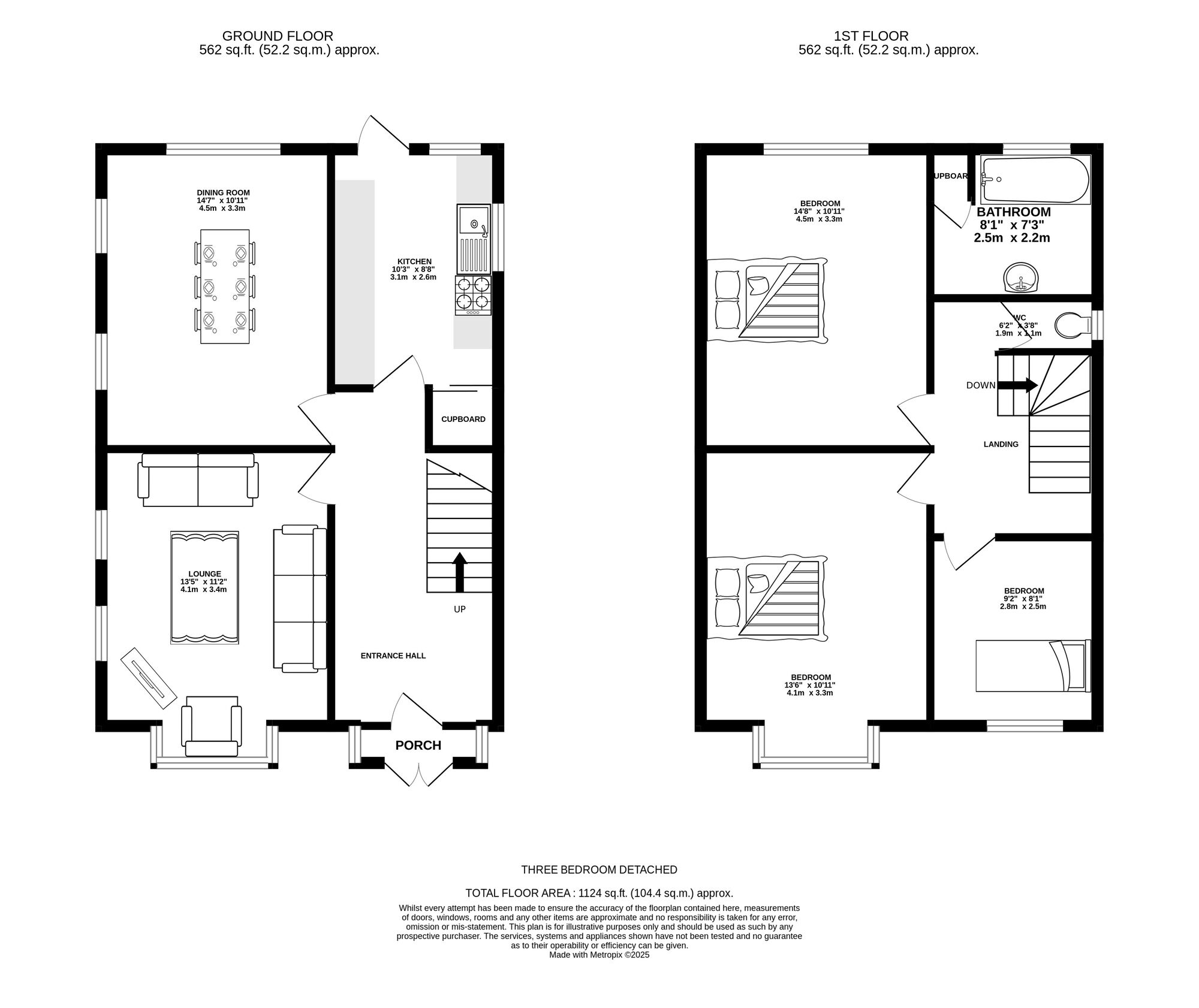 Floorplan of 3 bedroom Detached House for sale, Farnsworth Close, Ashton-under-Lyne, Greater Manchester, OL7
