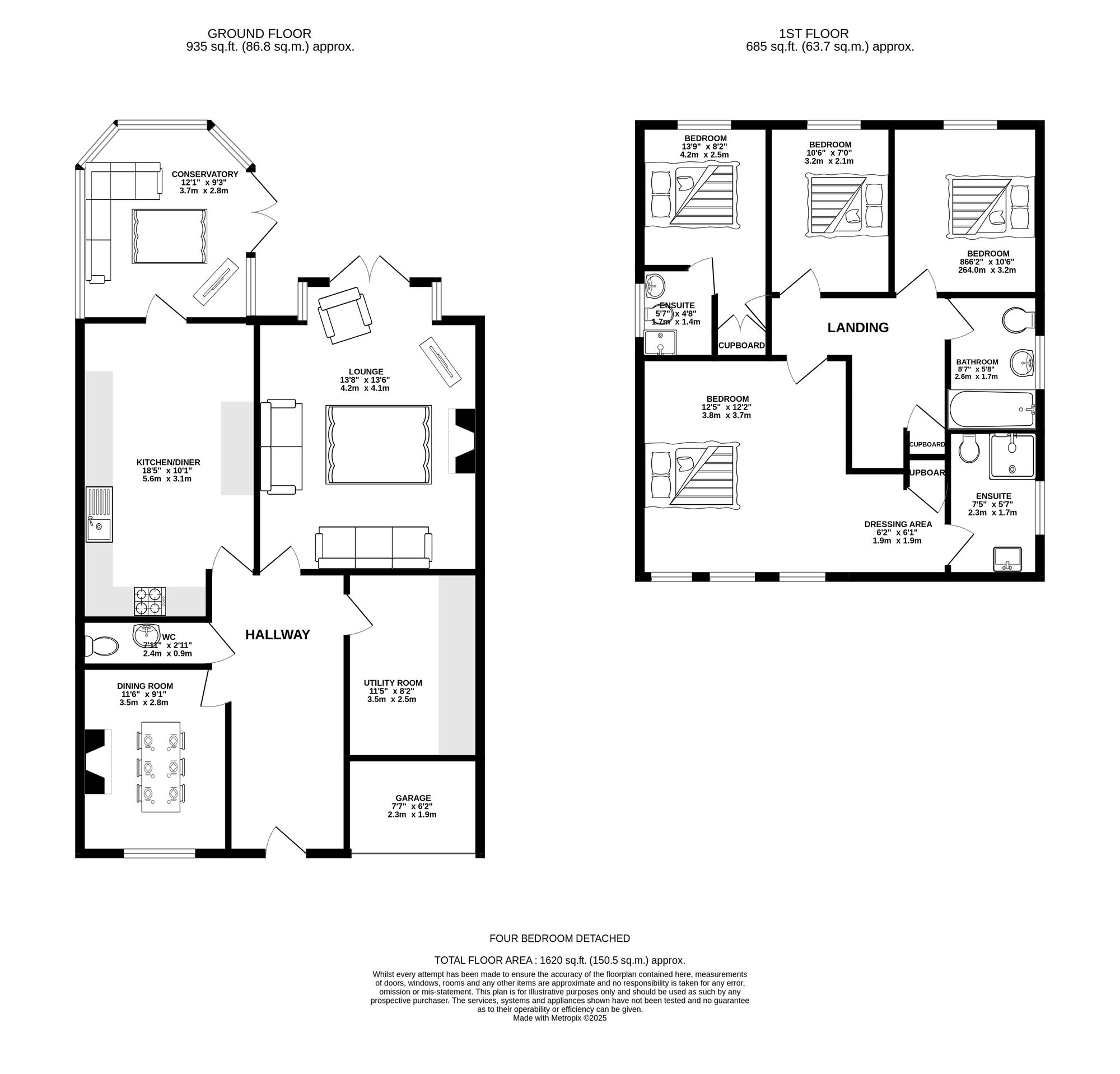 Floorplan of 4 bedroom Detached House for sale, Cedar Avenue, Stalybridge, Greater Manchester, SK15