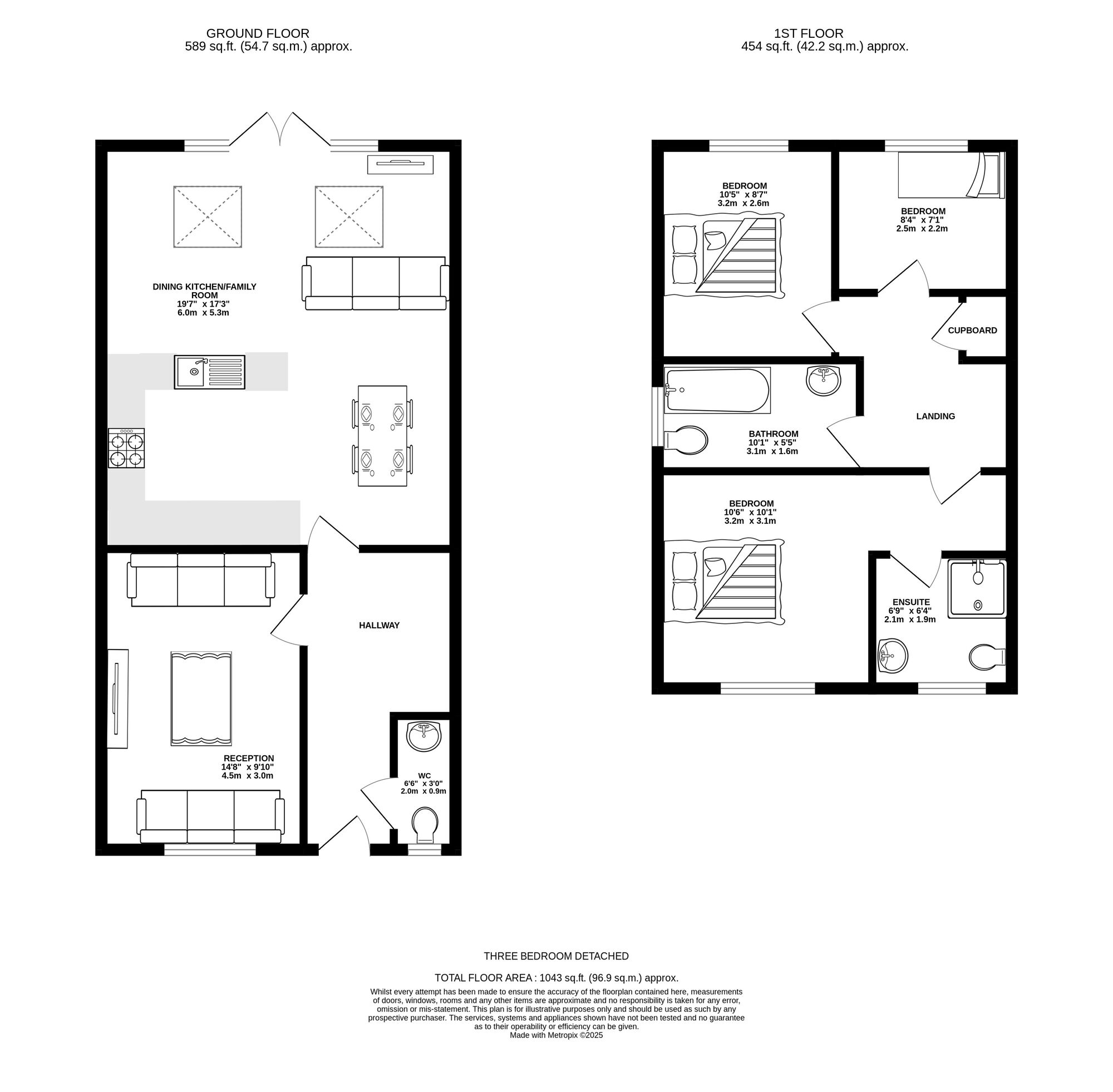 Floorplan of 3 bedroom Detached House for sale, Neild Street, Oldham, Greater Manchester, OL8