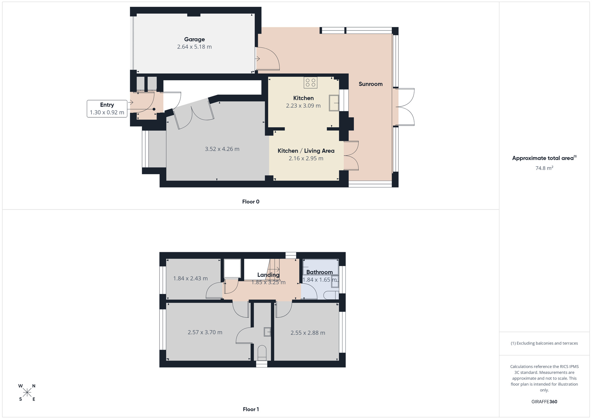 Floorplan of 3 bedroom Link Detached House for sale, The Ladysmith, Ashton-under-Lyne, Greater Manchester, OL6