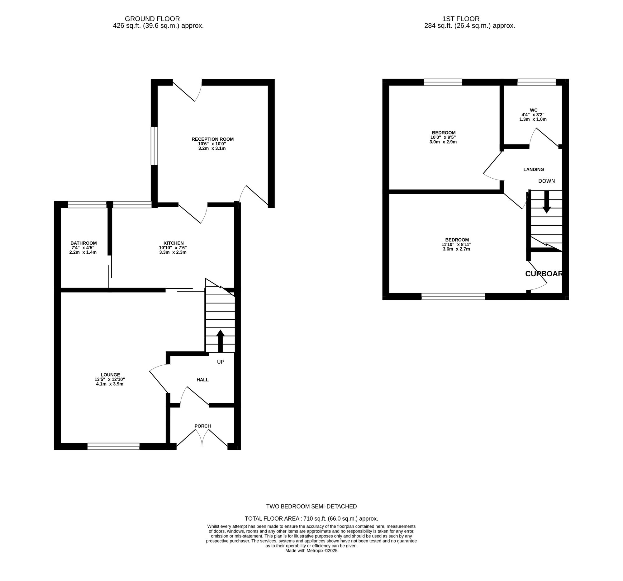 Floorplan of 2 bedroom Semi Detached House for sale, Waterloo Street, Ashton-under-Lyne, Greater Manchester, OL6