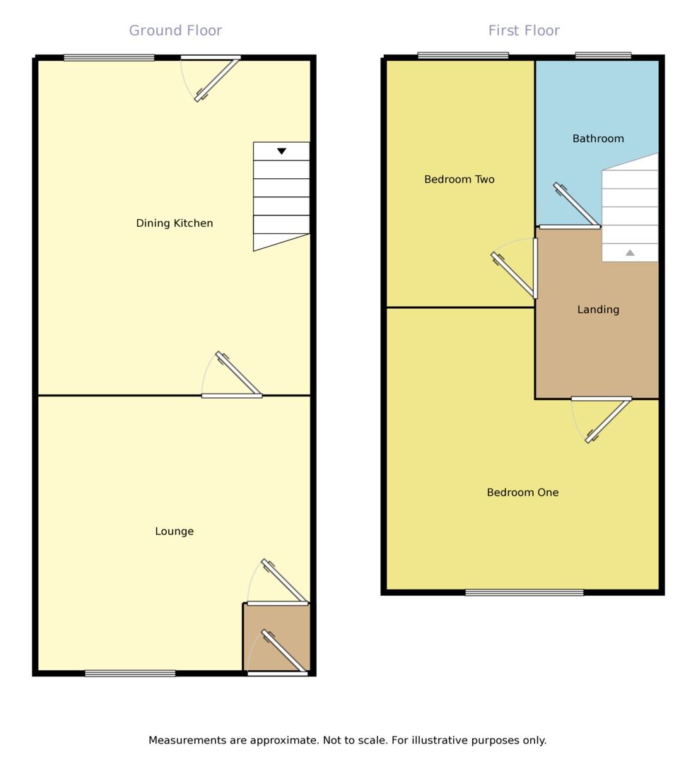 Floorplan of 2 bedroom Mid Terrace House for sale, Kings Road, Ashton-under-Lyne, Greater Manchester, OL6